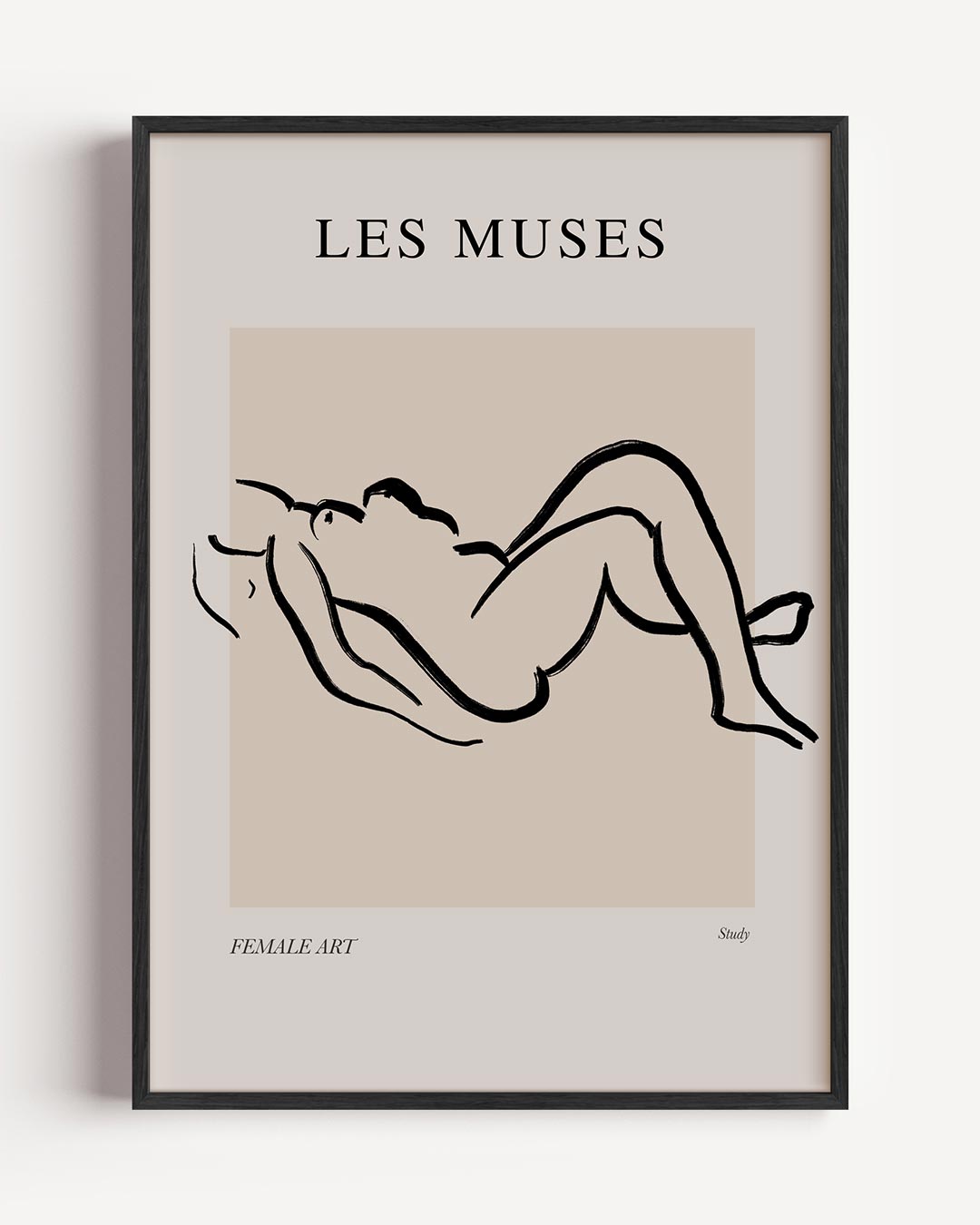 Les Muses Minimalistische Kunstposter-WallArtistic
