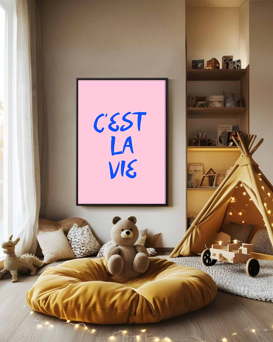 C'est La Vie Wanddecoratie Kunstwerk-canvas-dibond-plexiglas-wanddecoratie-WallArtistic