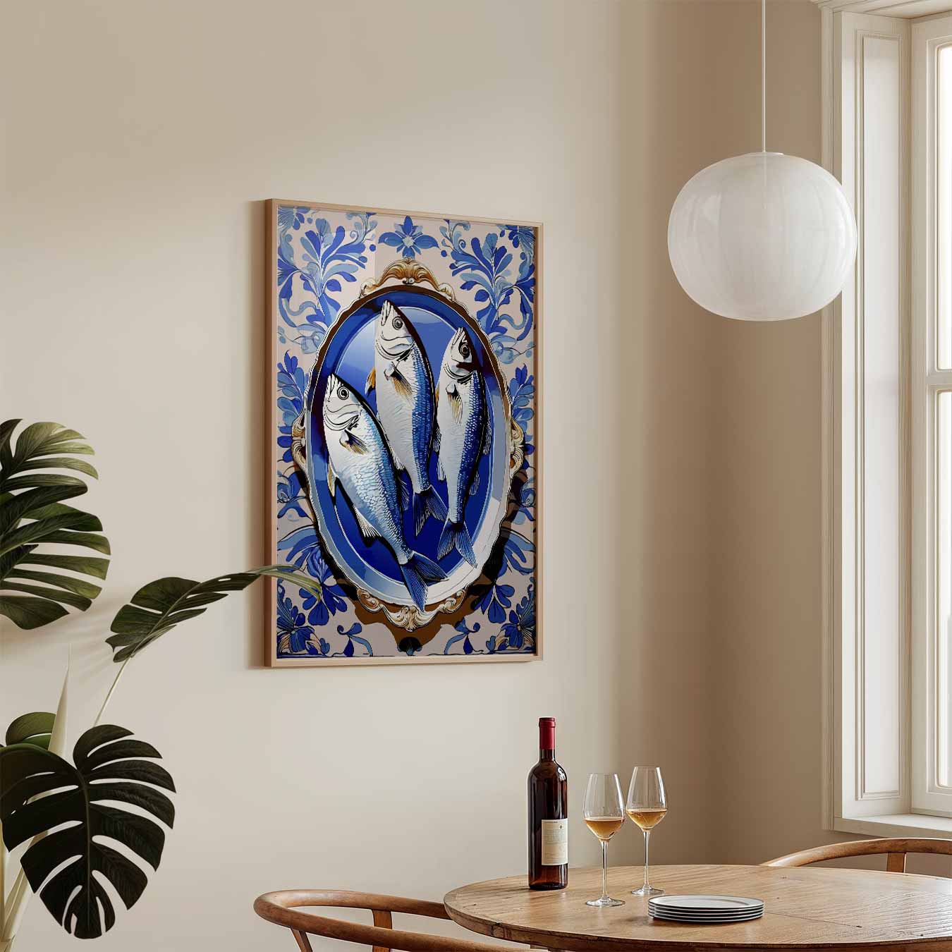 Klassieke Visservant Poster