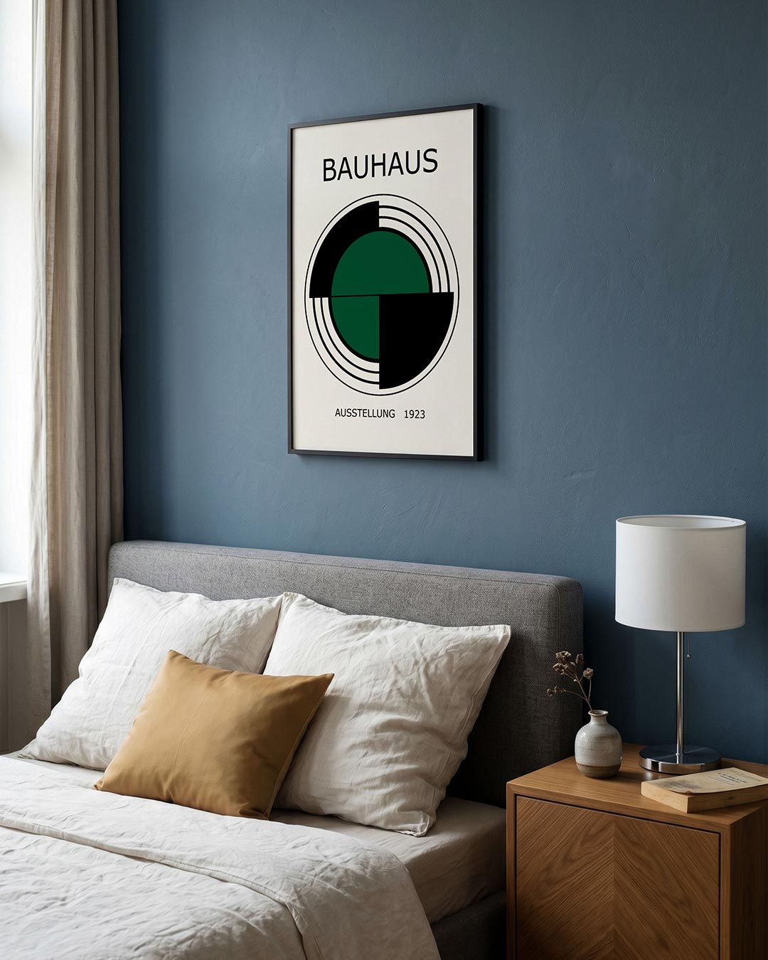 Cirkelstructuur en lijnen Poster