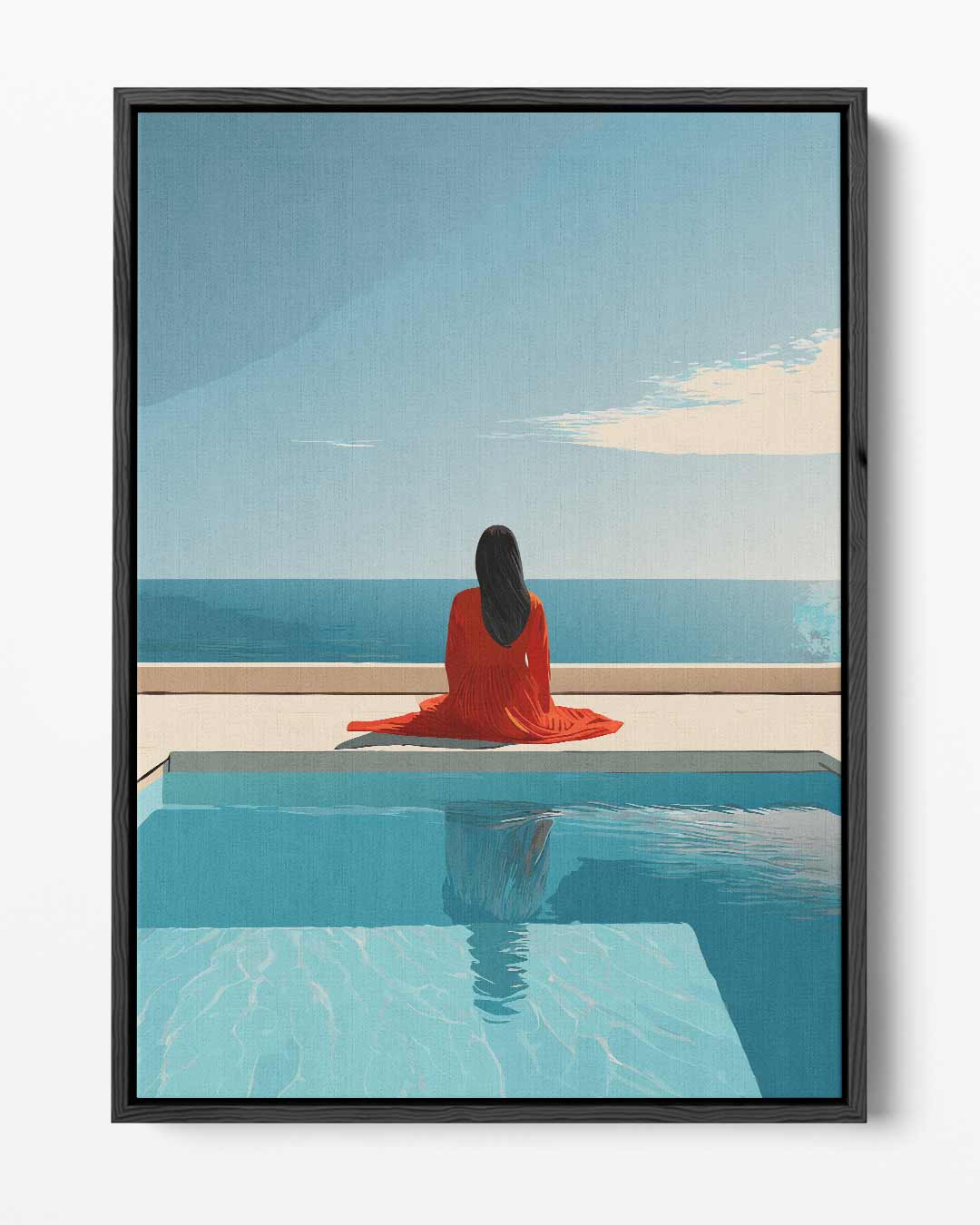 Uitzicht over de Oceaan Kunstwerk-canvas-dibond-plexiglas-wanddecoratie-WallArtistic
