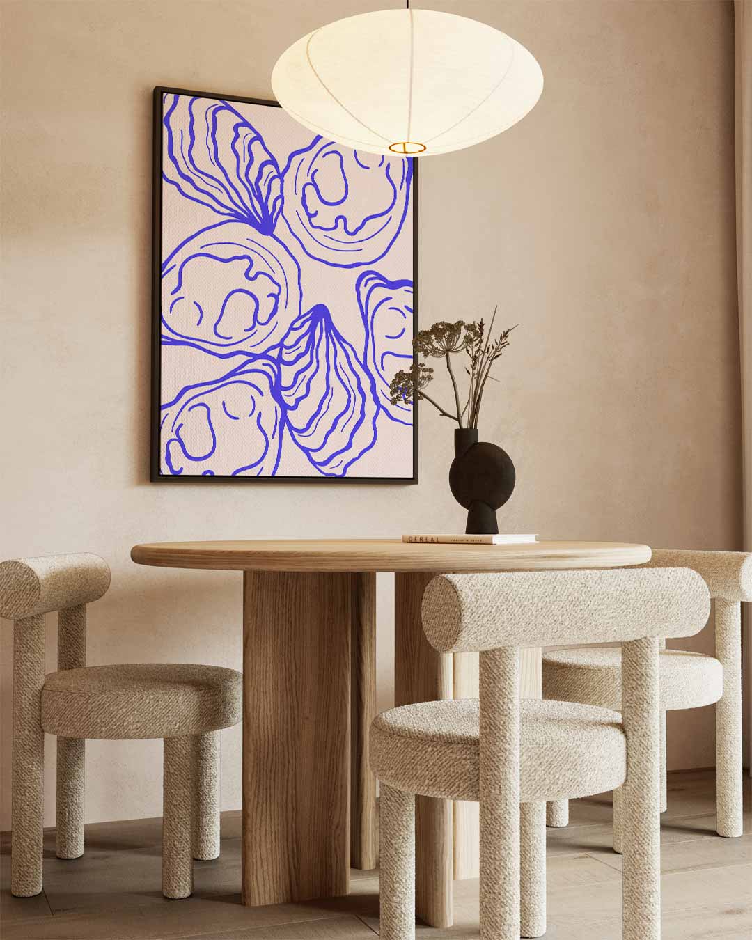 Abstracte Schelpen Kunstwerk-canvas-dibond-plexiglas-wanddecoratie-WallArtistic