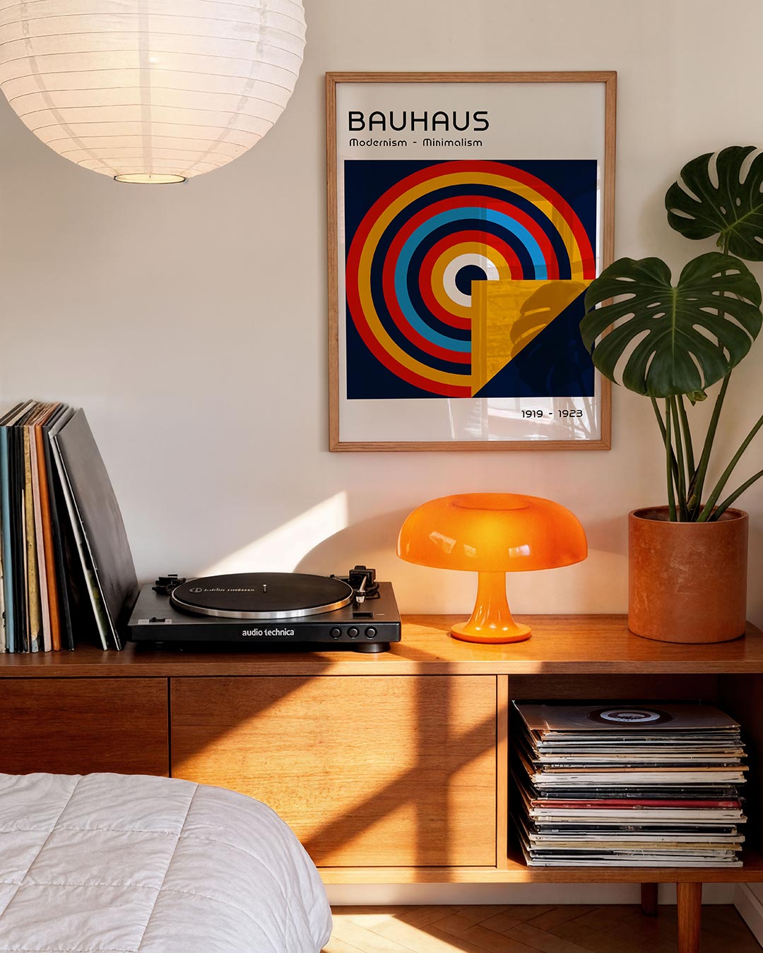 Cirkelvormen en lijnen Poster
