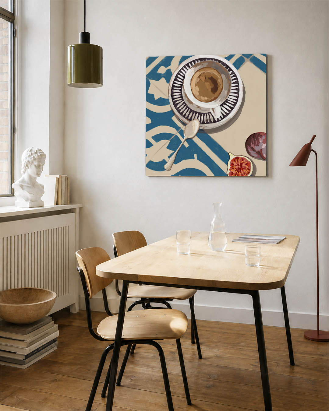 Koffie en vijg compositie Kunstwerk