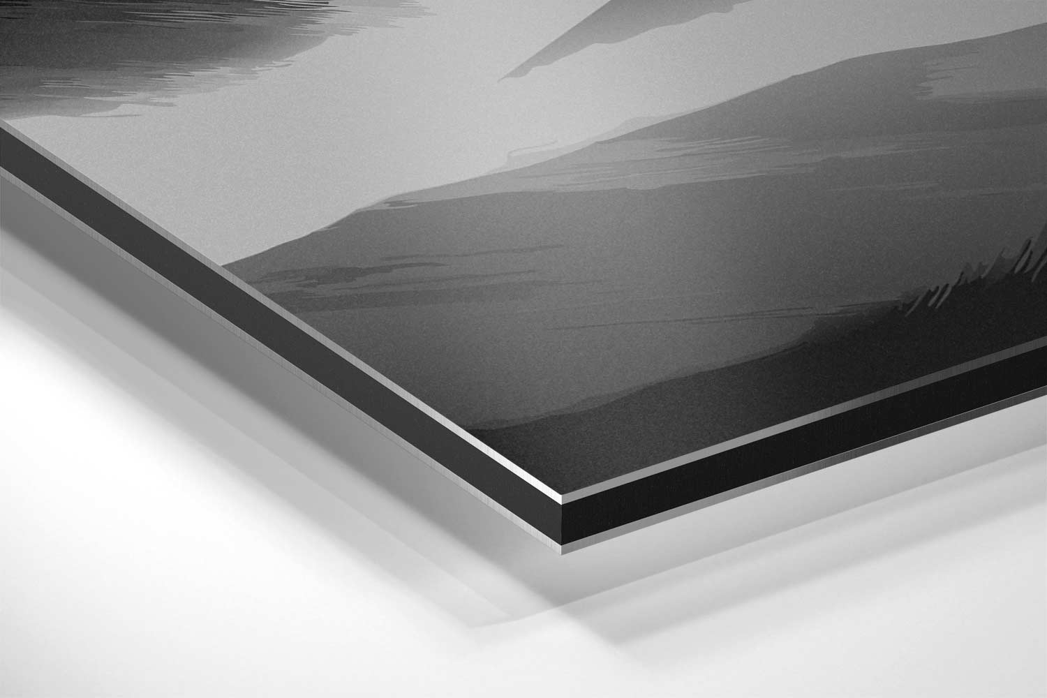 Rustige Berglandschappen Kunstwerk-canvas-dibond-plexiglas-wanddecoratie-WallArtistic