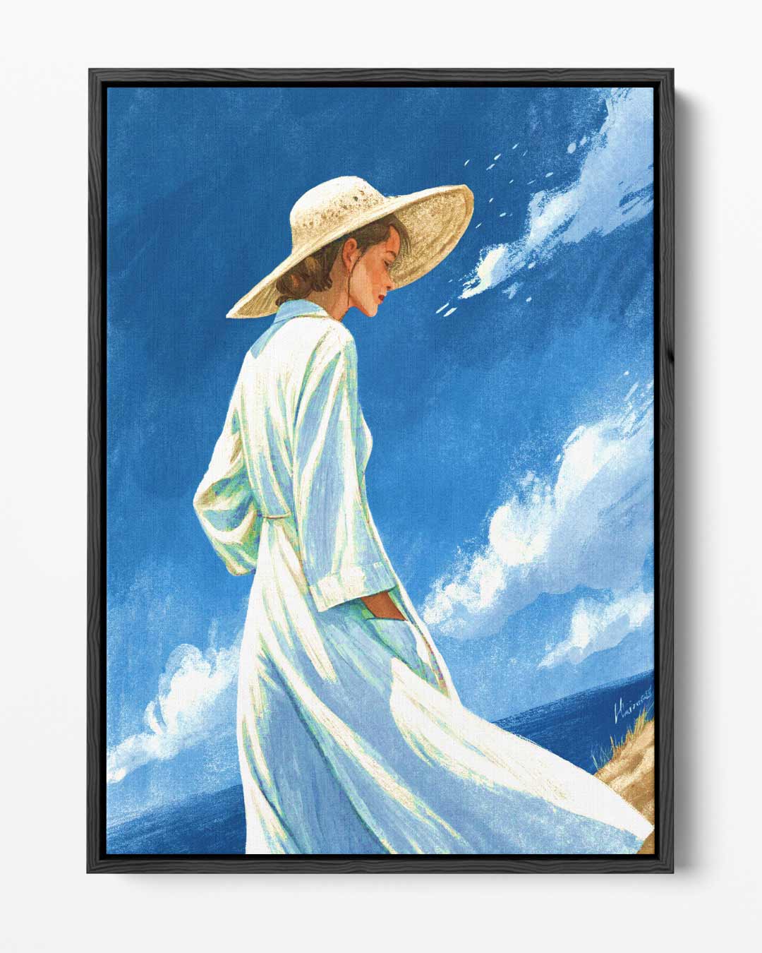 Zomerdroom aan Zee Kunstwerk-canvas-dibond-plexiglas-wanddecoratie-WallArtistic