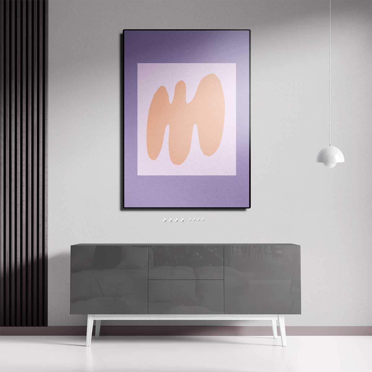 Zachte Aardetinten Abstractie Kunstwerk-canvas-dibond-plexiglas-wanddecoratie-WallArtistic