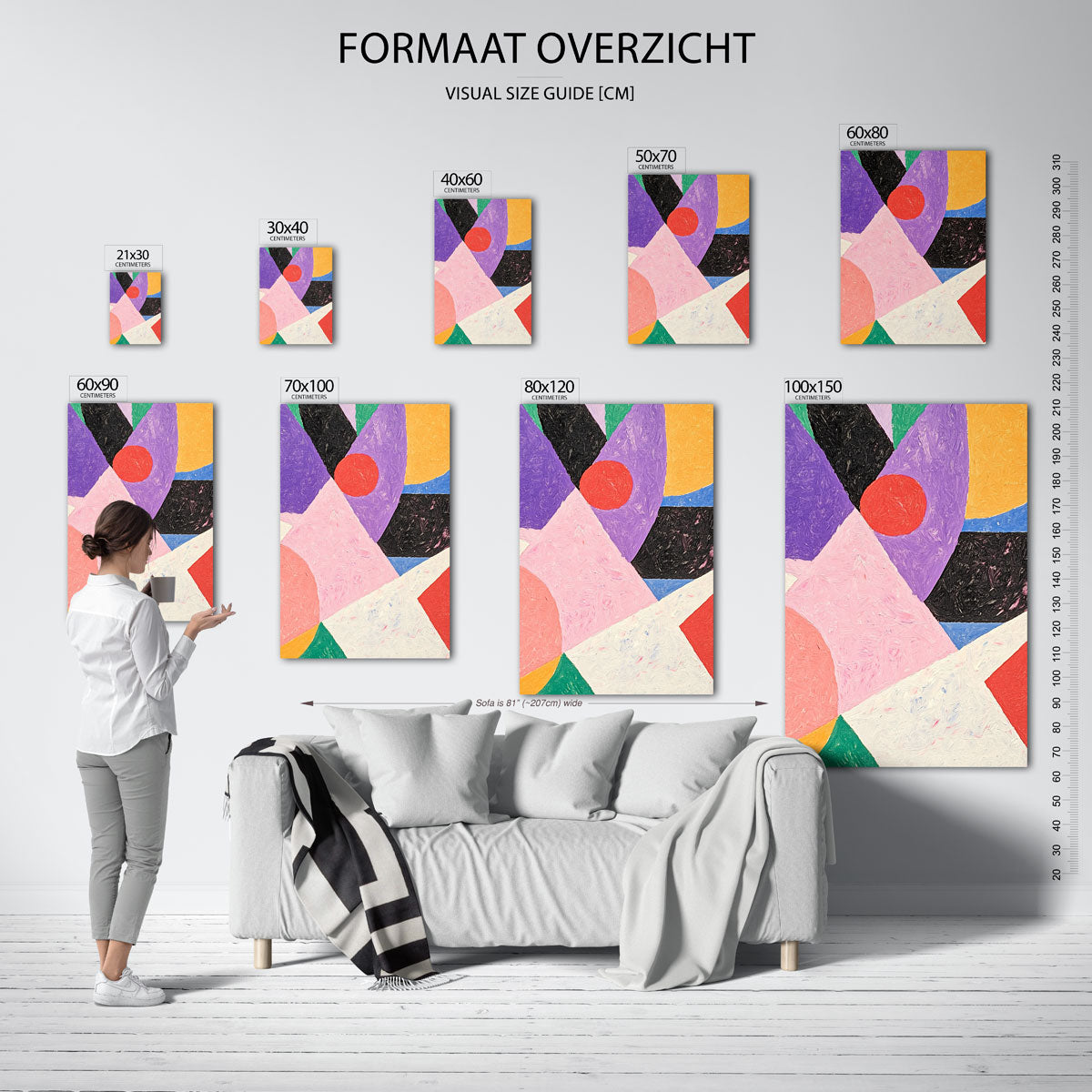 Abstracte vormen Poster