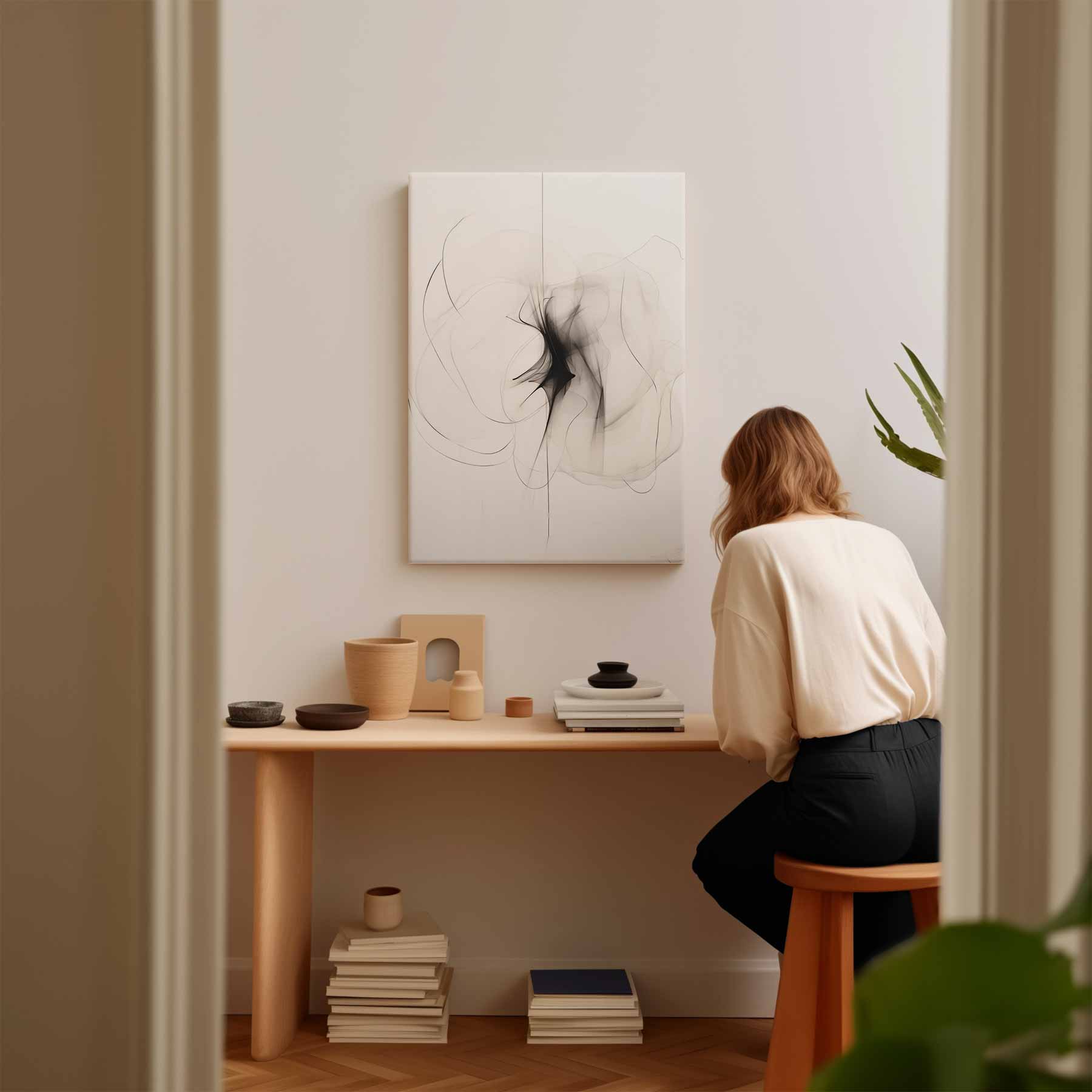 Dans van Zwarte Mist Kunstwerk-canvas-dibond-plexiglas-wanddecoratie-WallArtistic