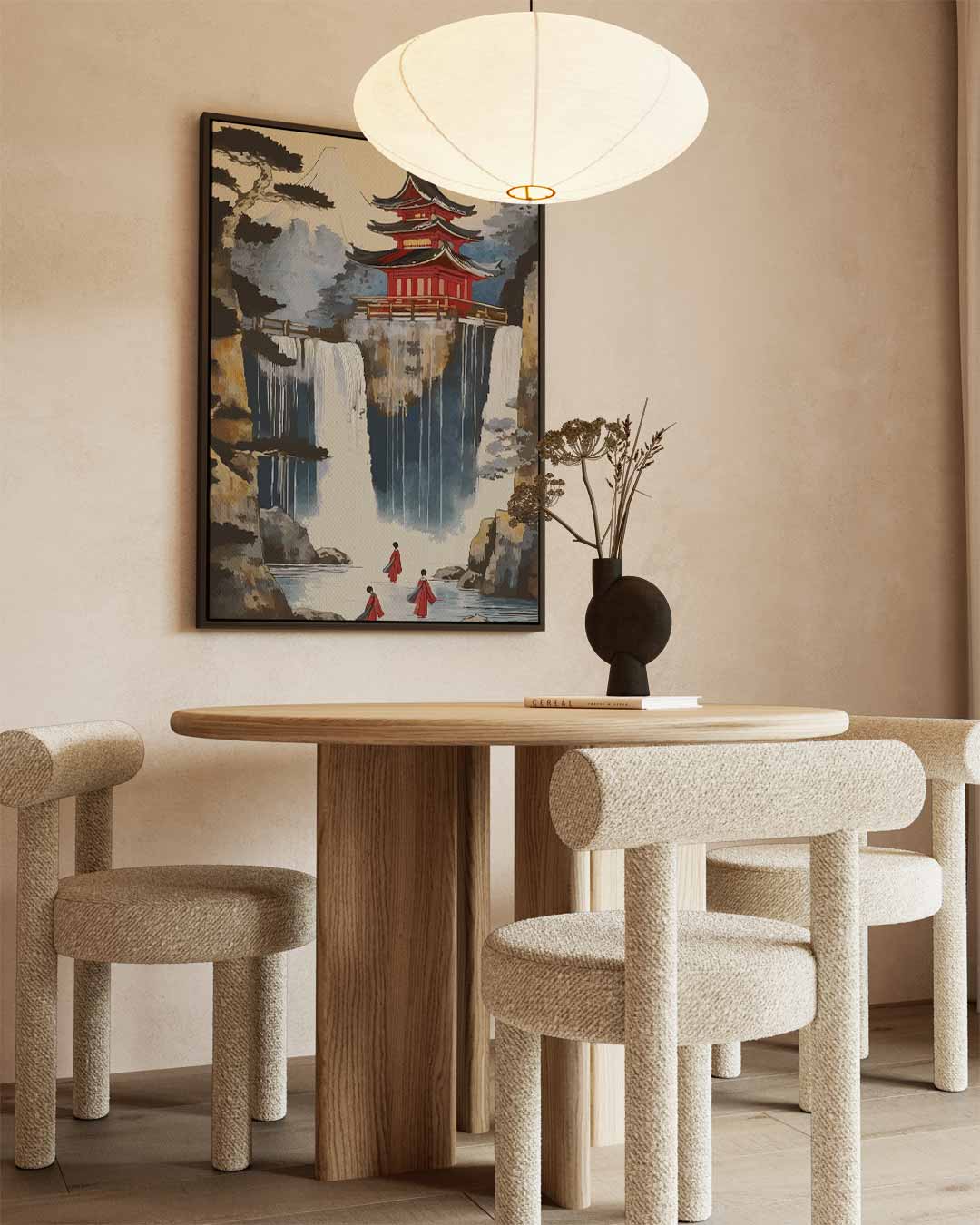 Zen Watervallen Kunstwerk-canvas-dibond-plexiglas-wanddecoratie-WallArtistic
