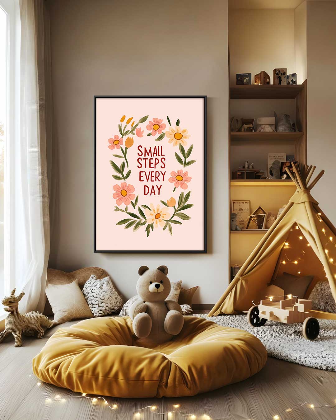 Motiverende Bloemenposter Kunstwerk-canvas-dibond-plexiglas-wanddecoratie-WallArtistic