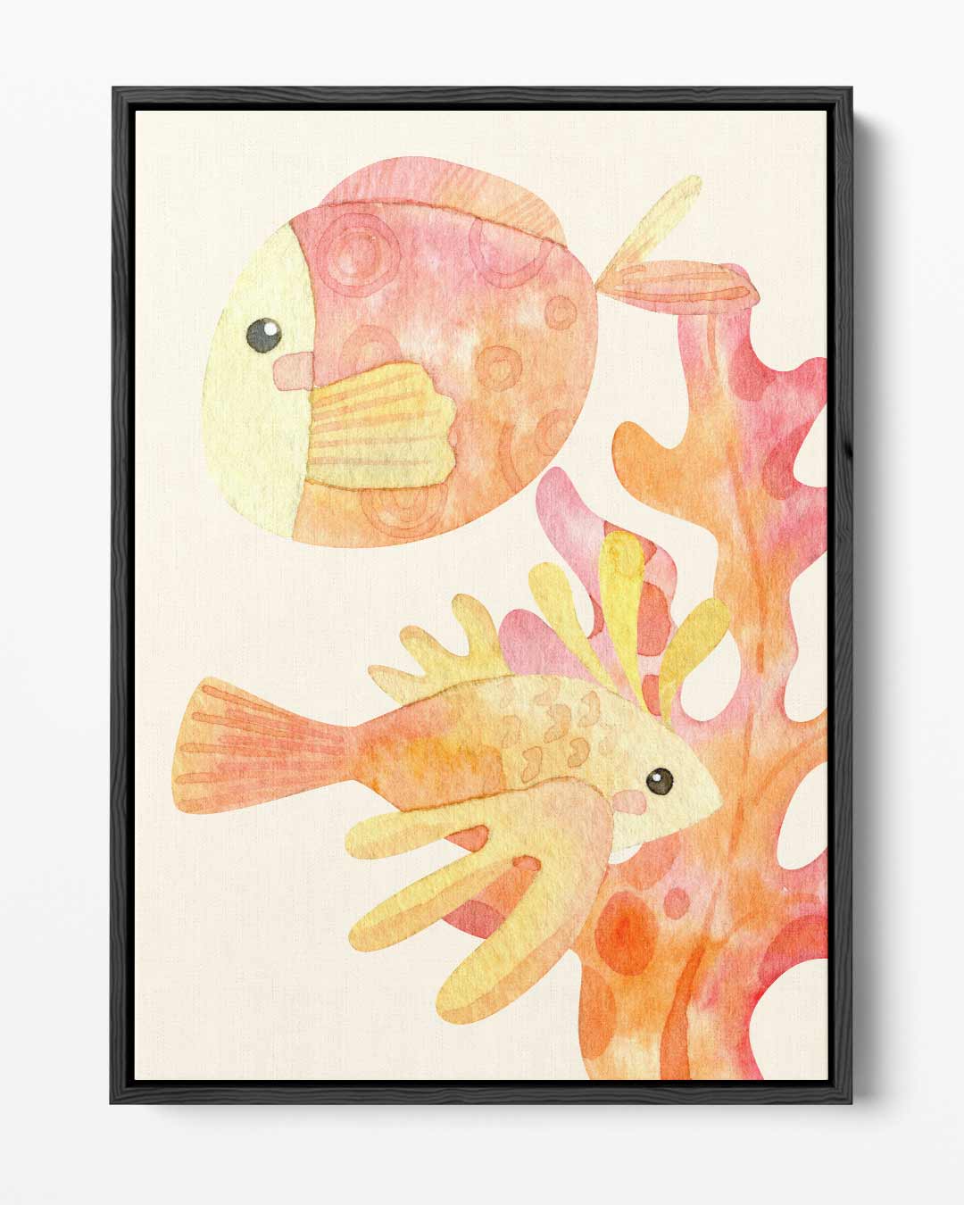 Kleurrijke Onderwaterwereld Kunstwerk-canvas-dibond-plexiglas-wanddecoratie-WallArtistic