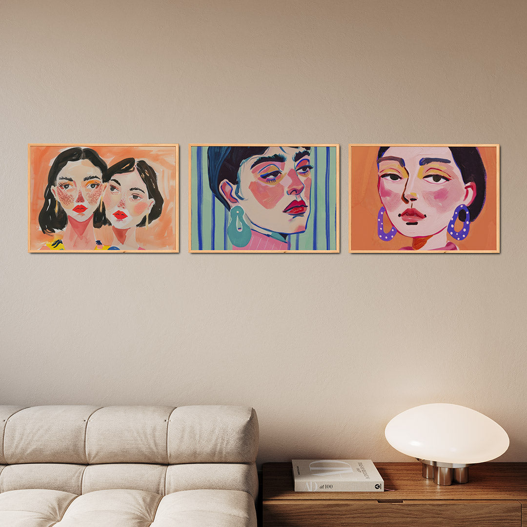 Expressieve portretten Posterset