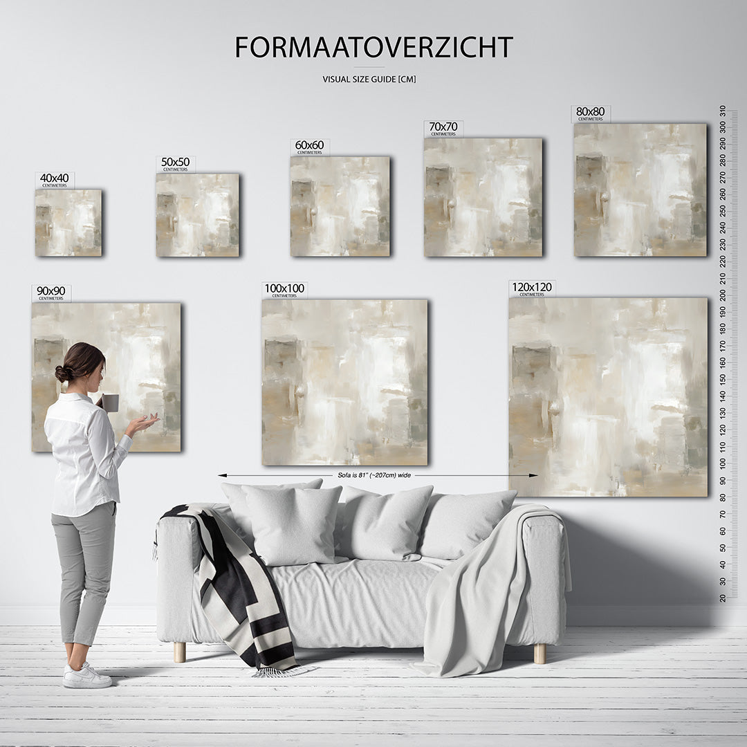 Zachte kleuren harmonie Kunstwerk