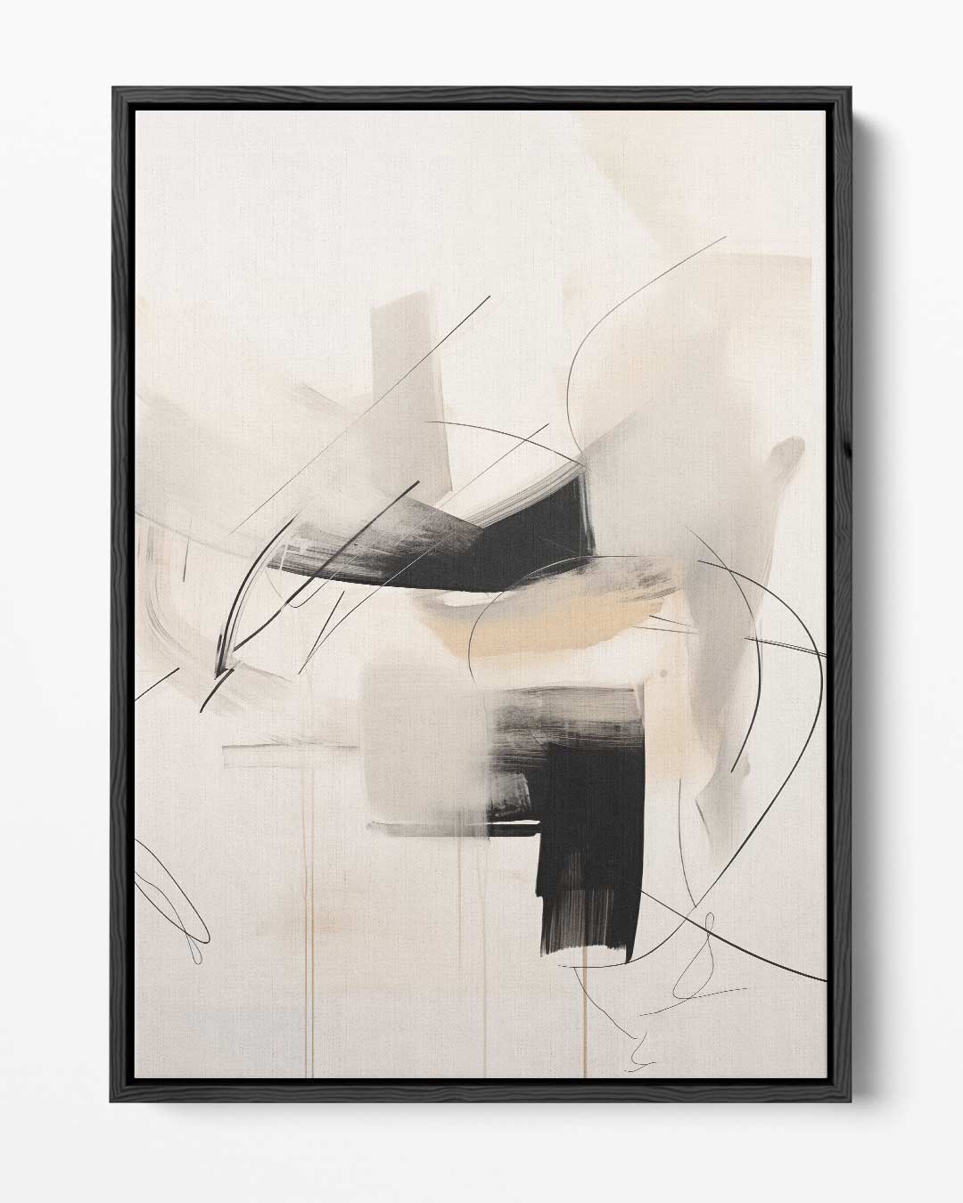 Abstracte Streken Kunstwerk-canvas-dibond-plexiglas-wanddecoratie-WallArtistic