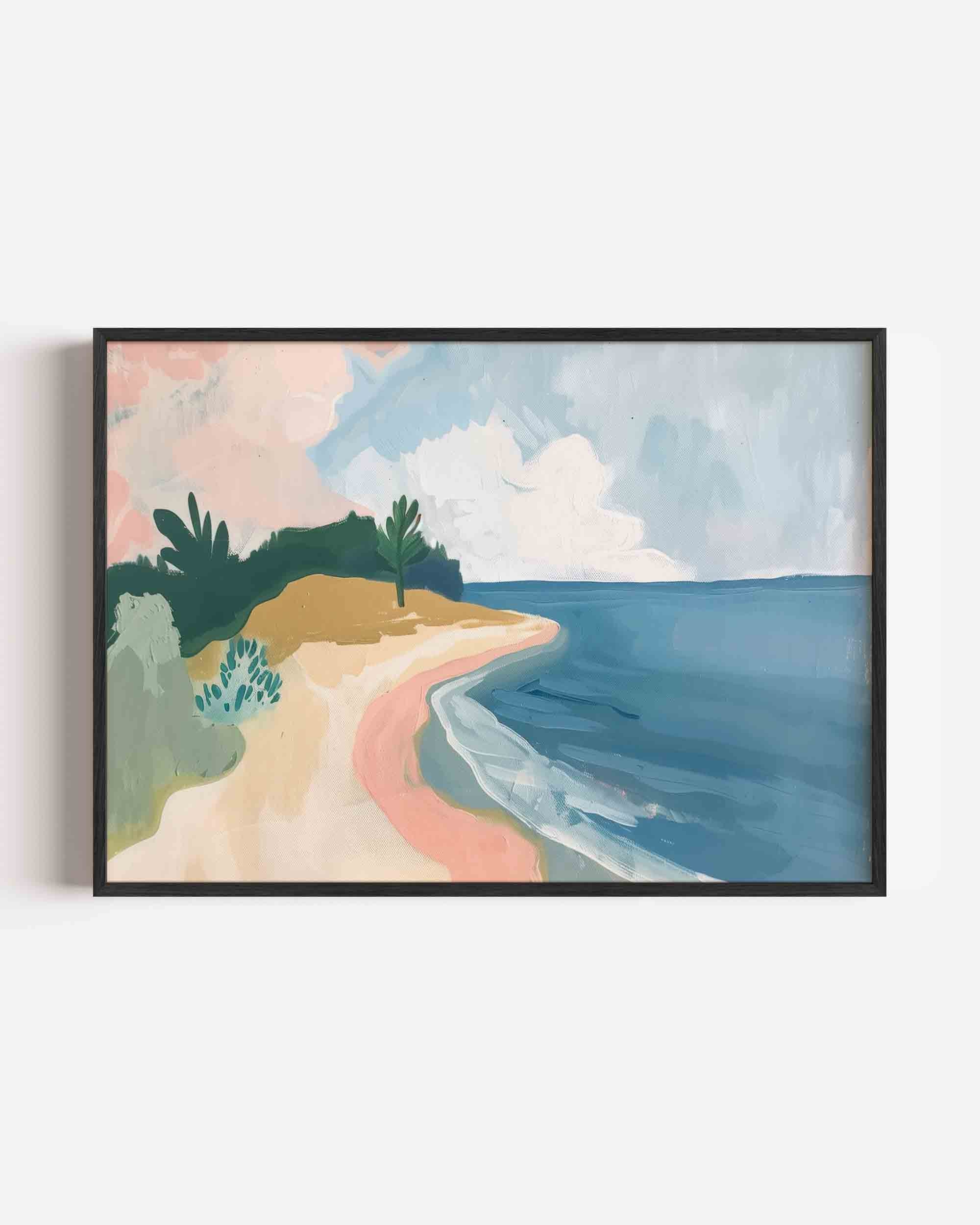 Strand en zee Poster