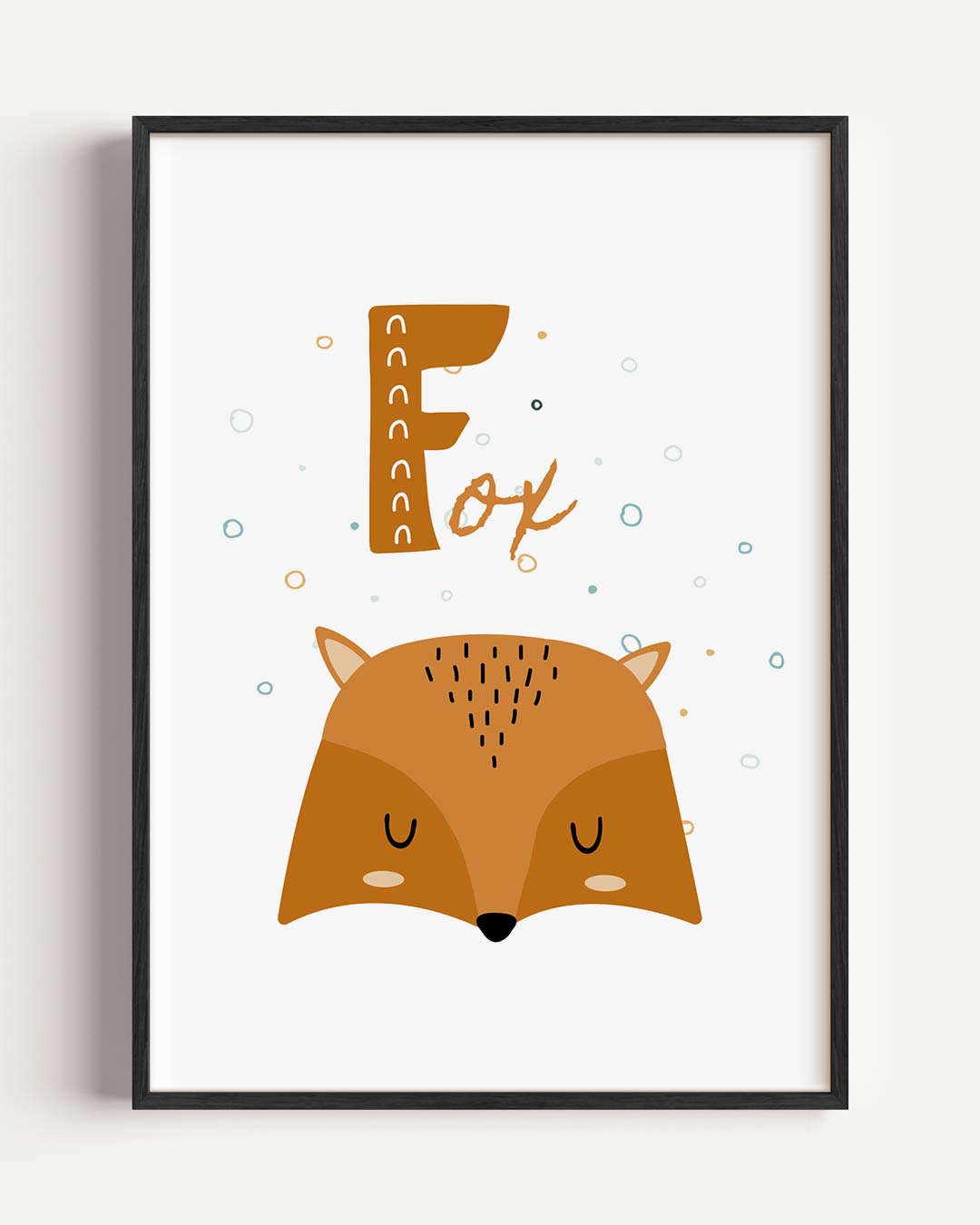 Dromerige Vos Kinderkamer Poster