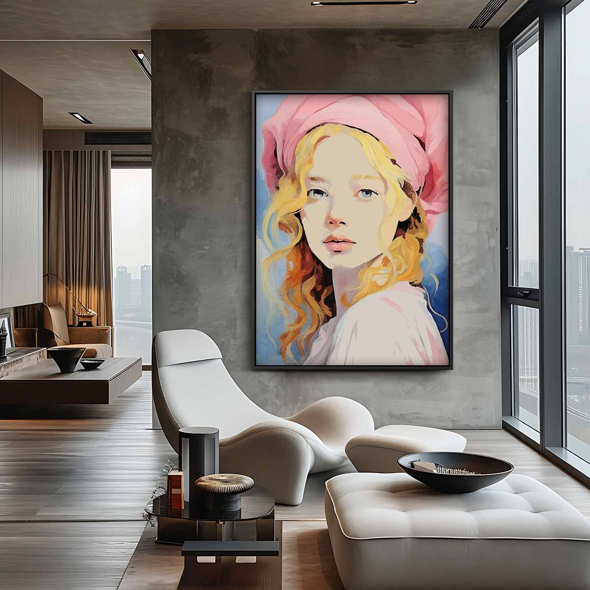 Dromerige Blik Kunstwerk-canvas-dibond-plexiglas-wanddecoratie-WallArtistic