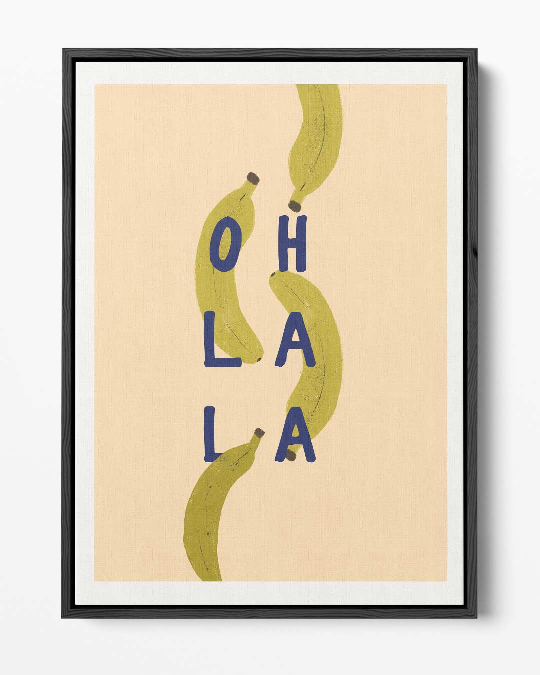 Ohlala Bananenprint Kunstwerk-canvas-dibond-plexiglas-wanddecoratie-WallArtistic
