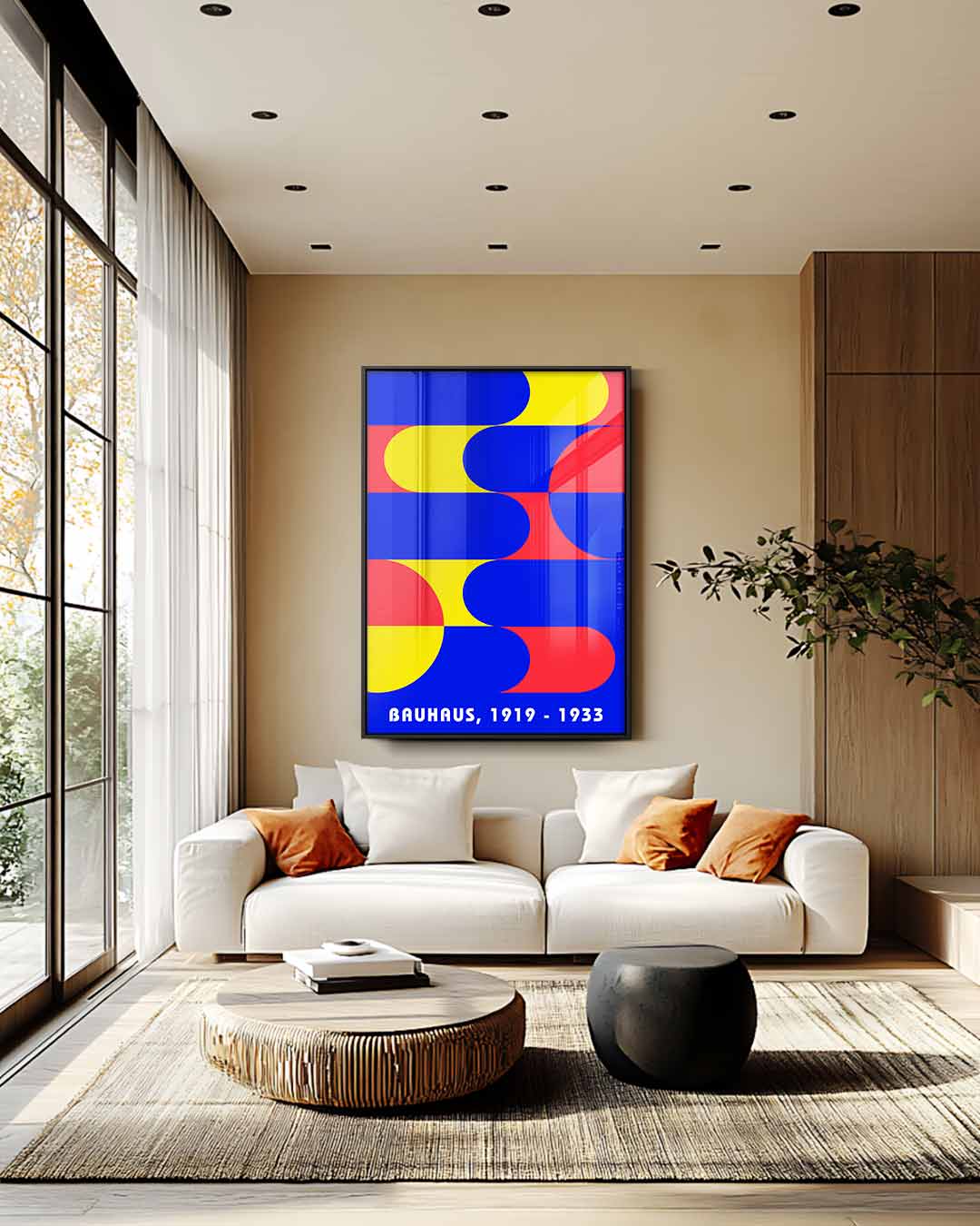Bauhaus Kleurenpracht Kunstwerk-canvas-dibond-plexiglas-wanddecoratie-WallArtistic