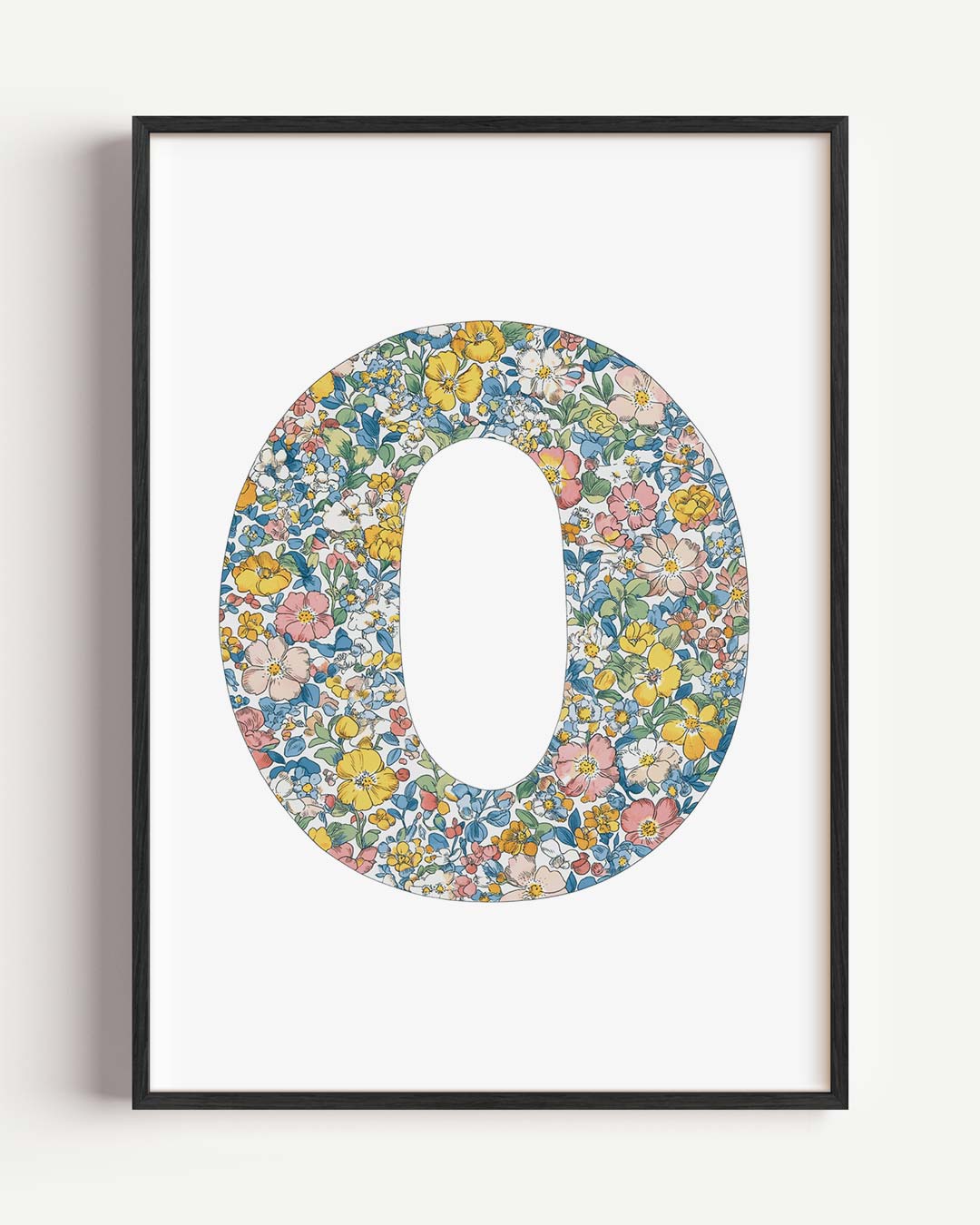 Bloemenpracht Letter O Poster