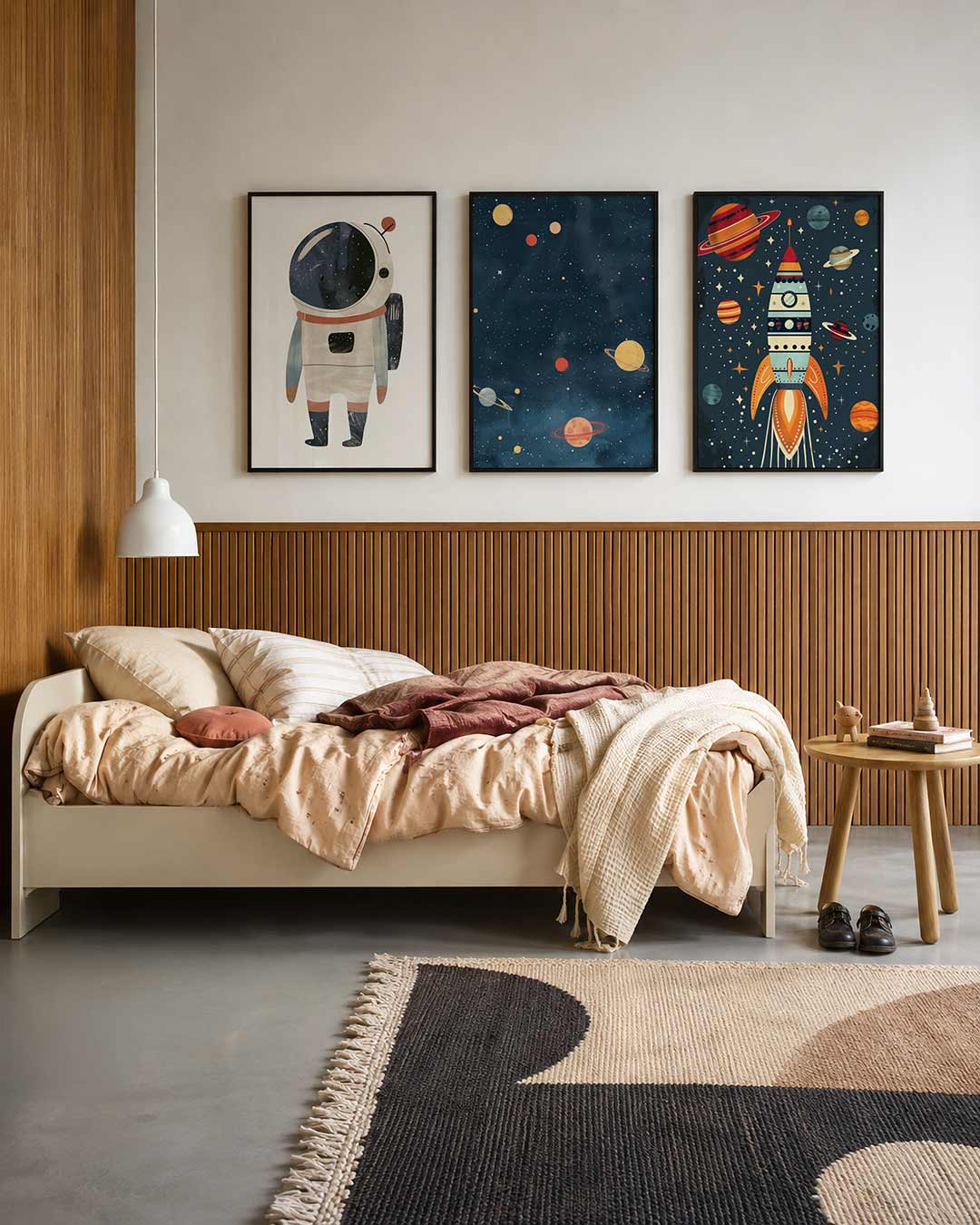 Speelse ruimtefiguur Posterset