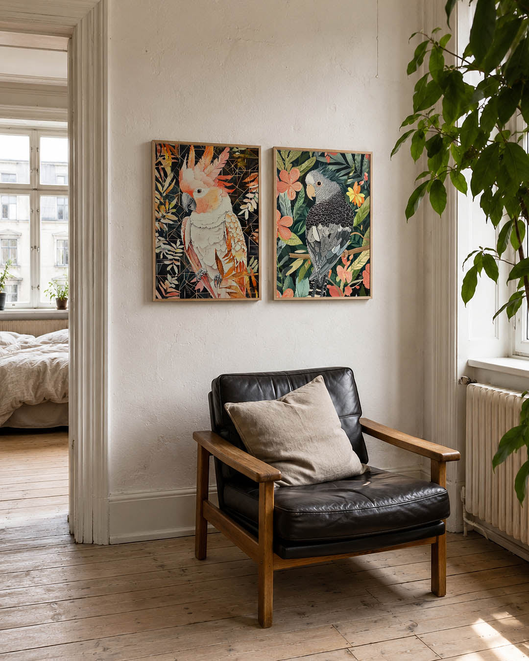 Vogel en geometrie Posterset