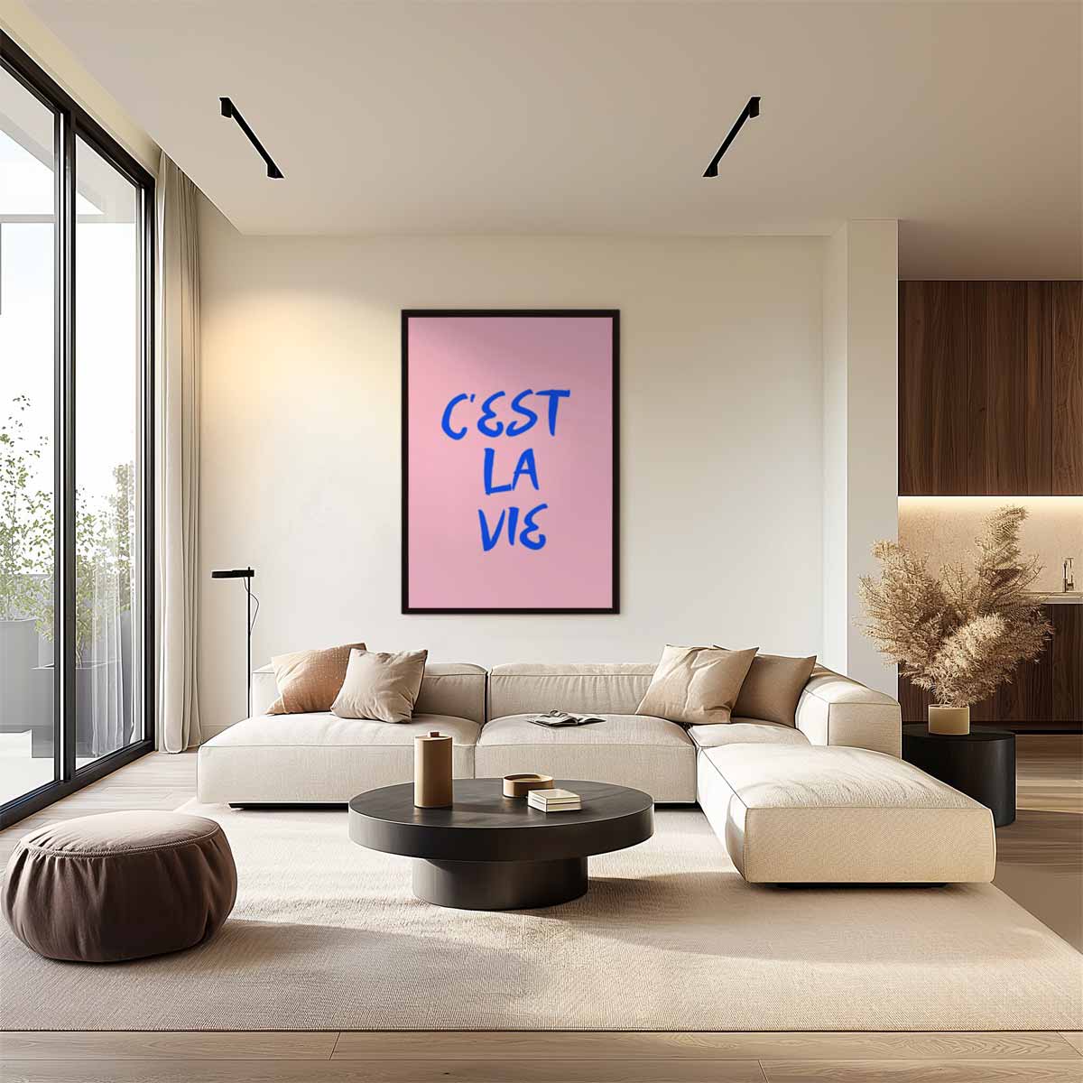C'est La Vie Wanddecoratie Kunstwerk-canvas-dibond-plexiglas-wanddecoratie-WallArtistic
