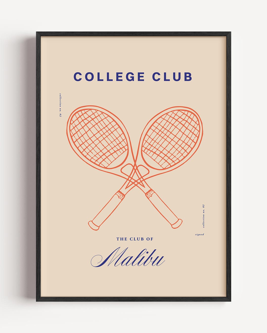 Tennis Club Vibes Poster-WallArtistic