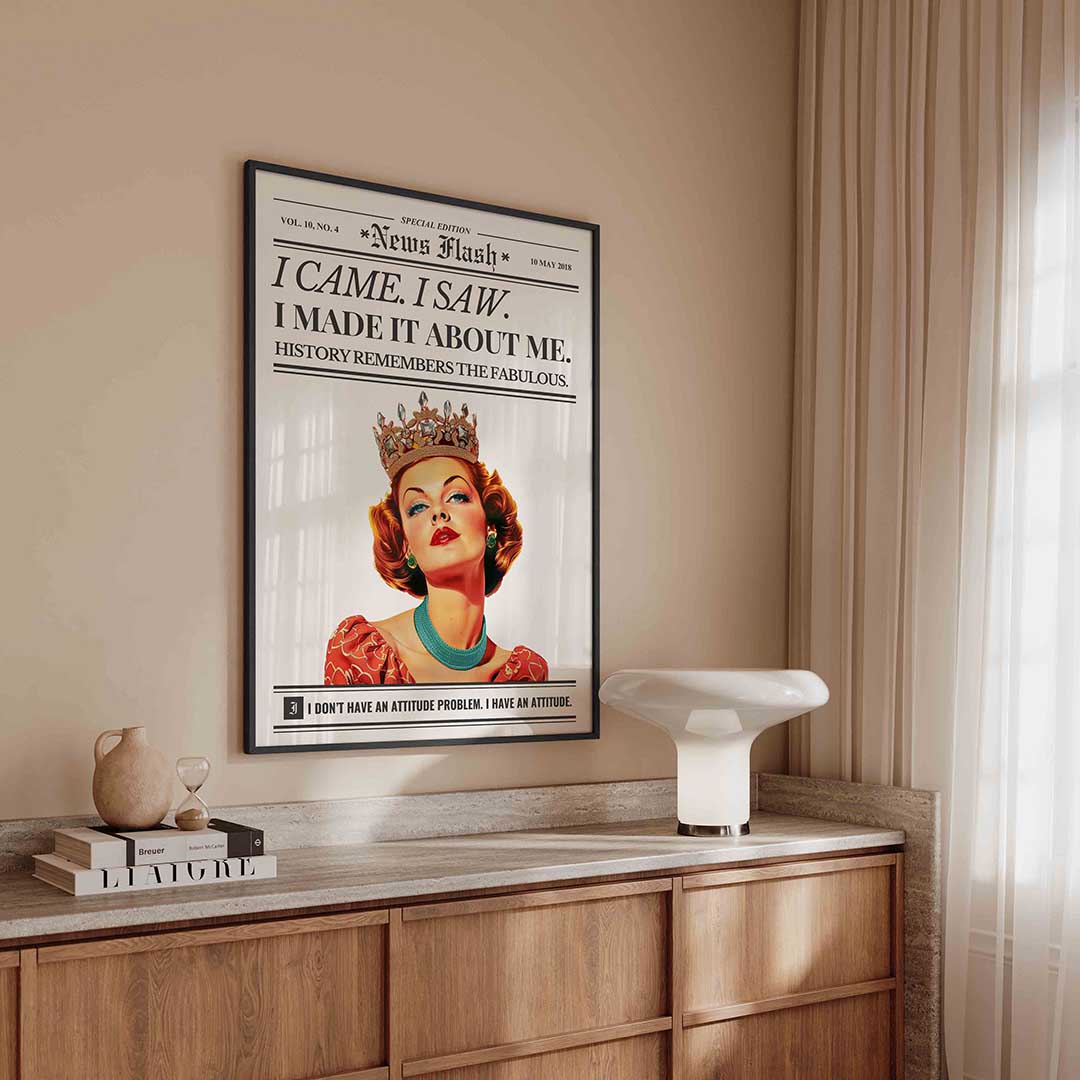 Koningin met kroon Poster