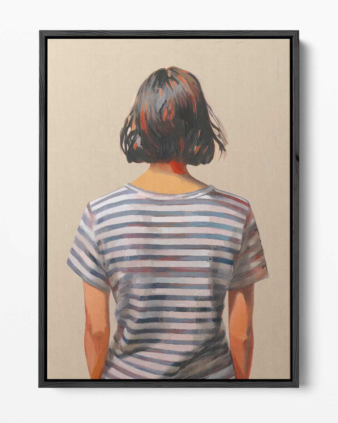 Achtergrondportret van Gestreepte Dromen Kunstwerk-canvas-dibond-plexiglas-wanddecoratie-WallArtistic
