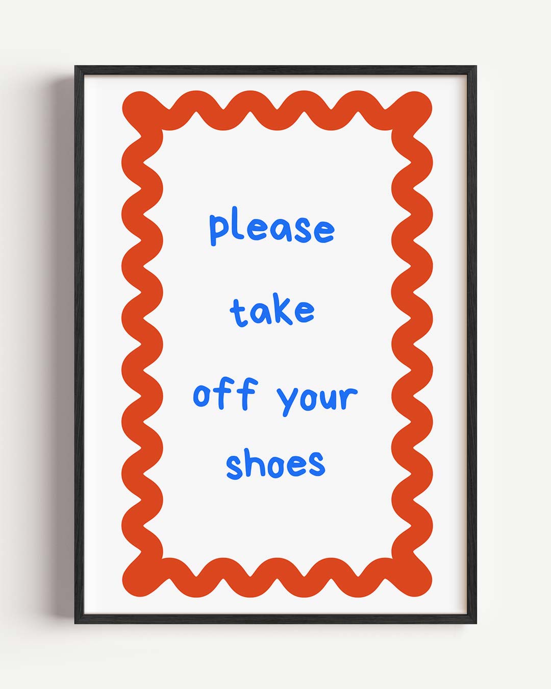 Welkomstposter "Schoenen Uit! Poster