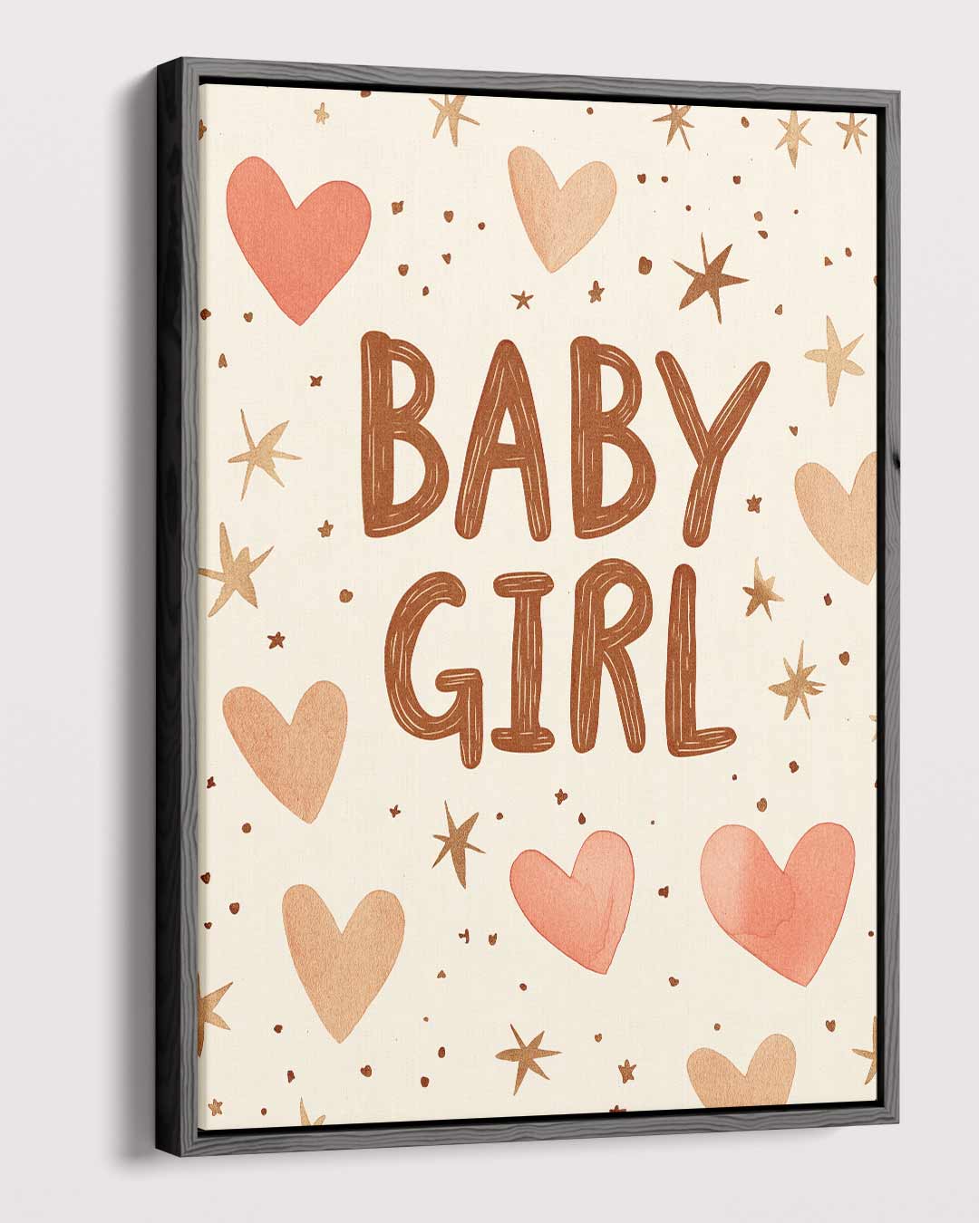 Welkomstkaart Baby Meisje Kunstwerk-canvas-dibond-plexiglas-wanddecoratie-WallArtistic