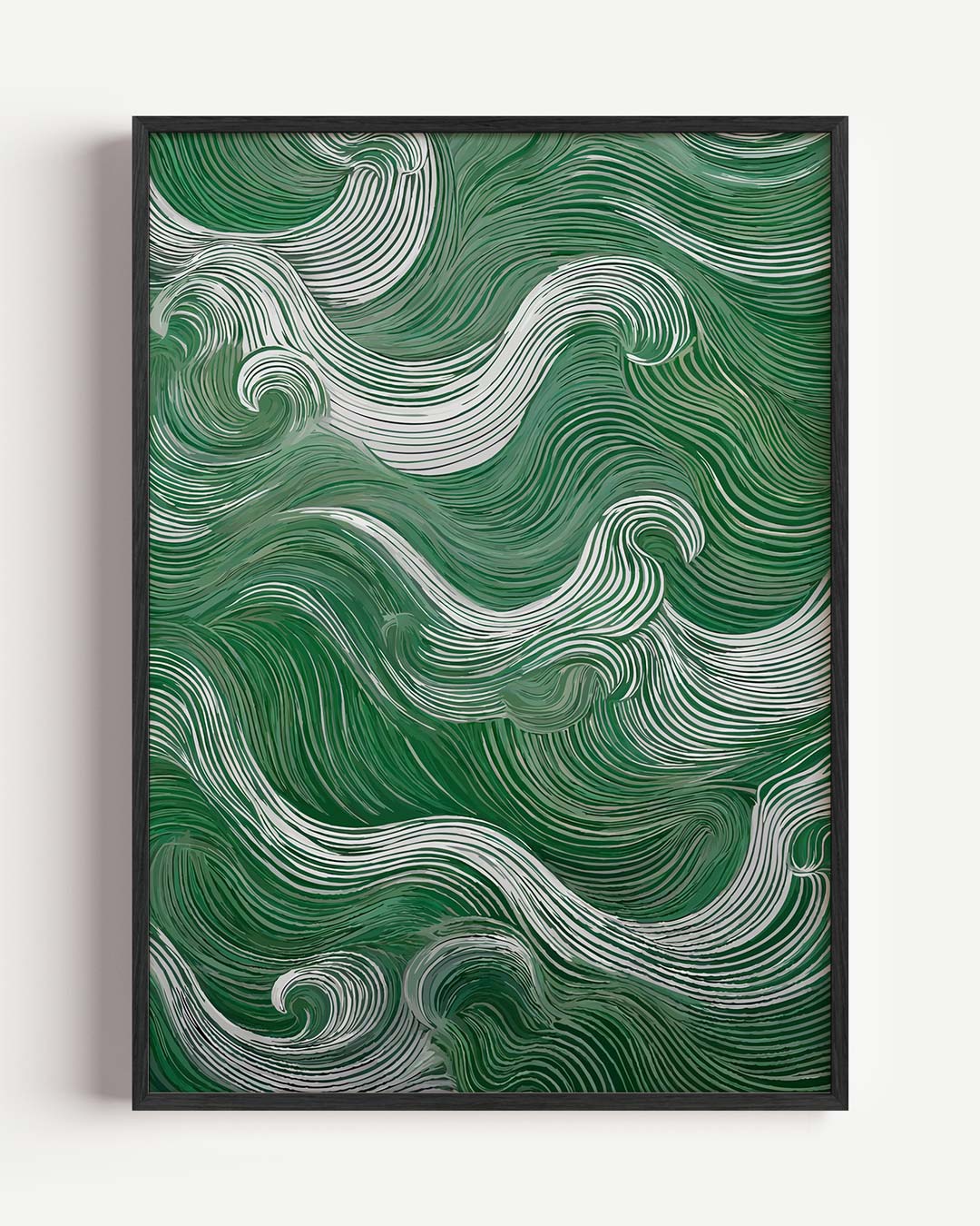 Golvende Groene Patronen Poster