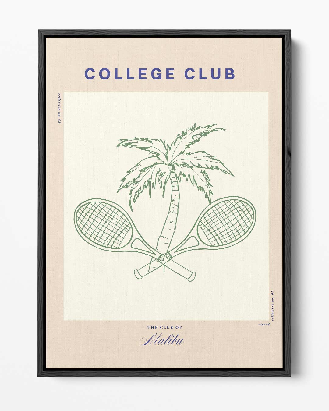 College Club Print Kunstwerk-canvas-dibond-plexiglas-wanddecoratie-WallArtistic