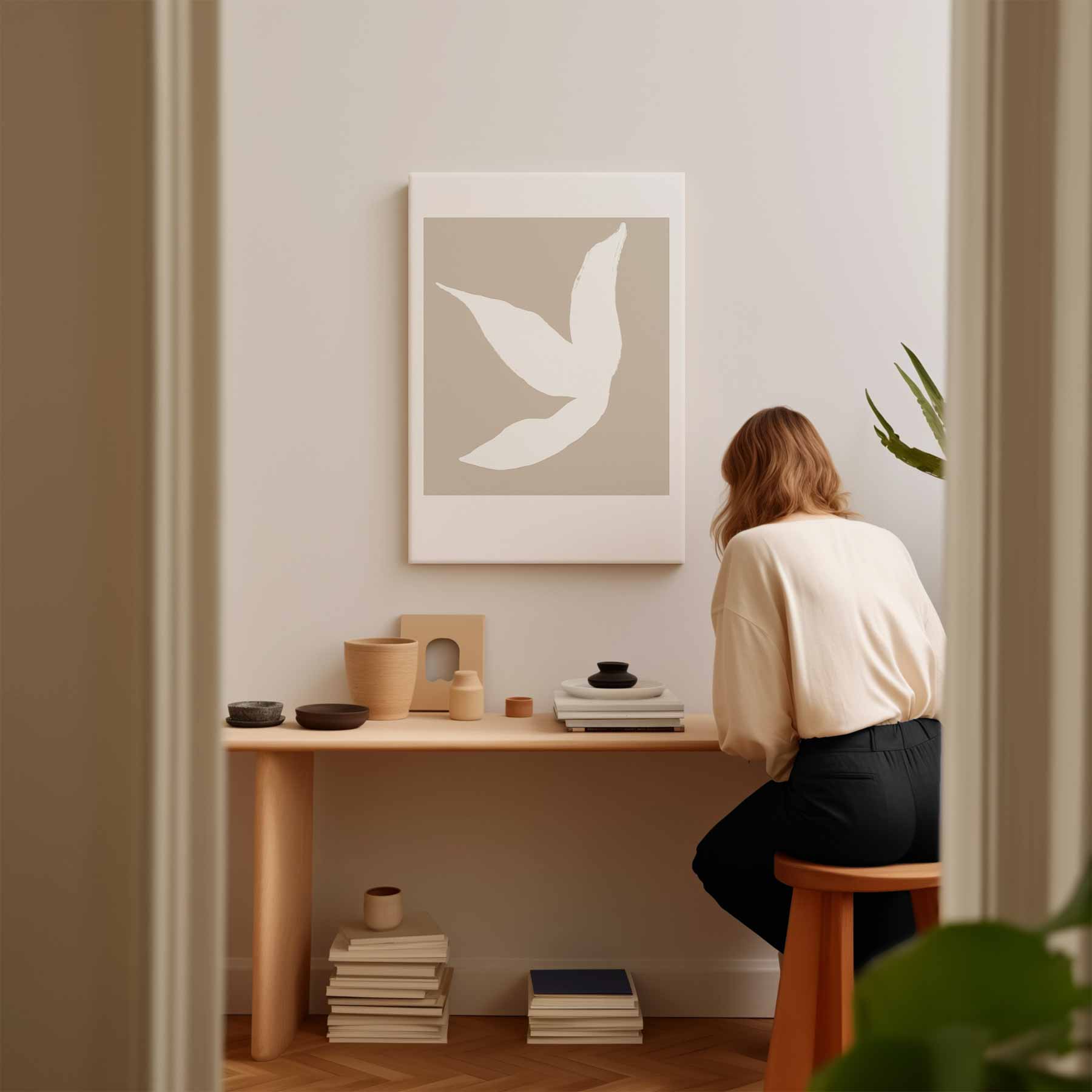 Vleugels van Eenvoud Kunstwerk-canvas-dibond-plexiglas-wanddecoratie-WallArtistic