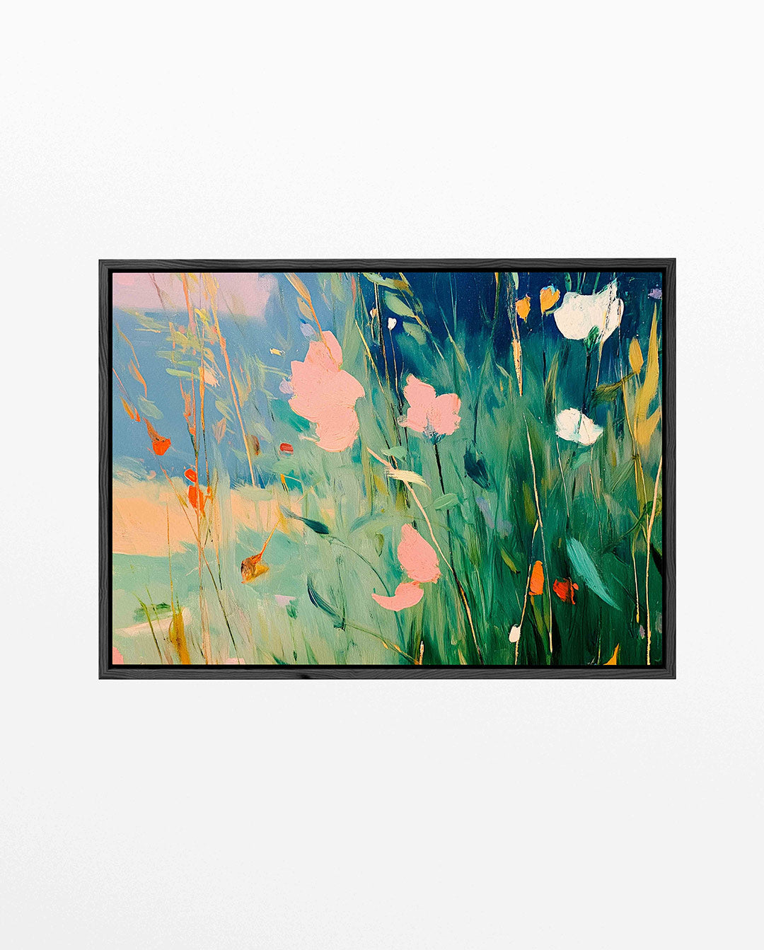 Vrolijke bloemenweide Kunstwerk