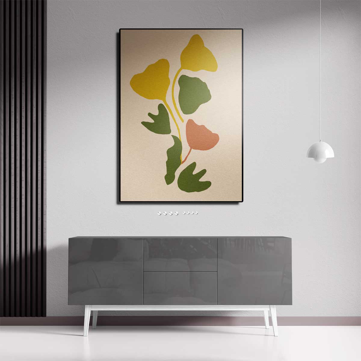 Organische Vibraties in Aardetinten Kunstwerk-canvas-dibond-plexiglas-wanddecoratie-WallArtistic