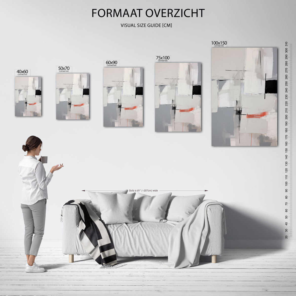 Geometrische vlakken Kunstwerk
