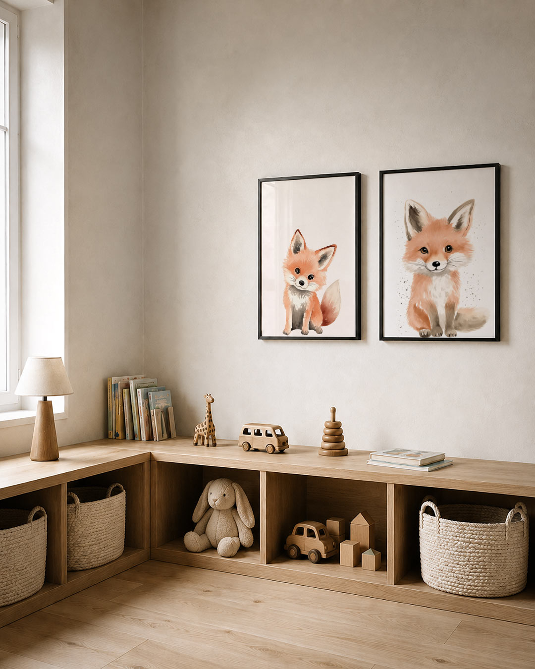 Vrolijke vossenblik Posterset