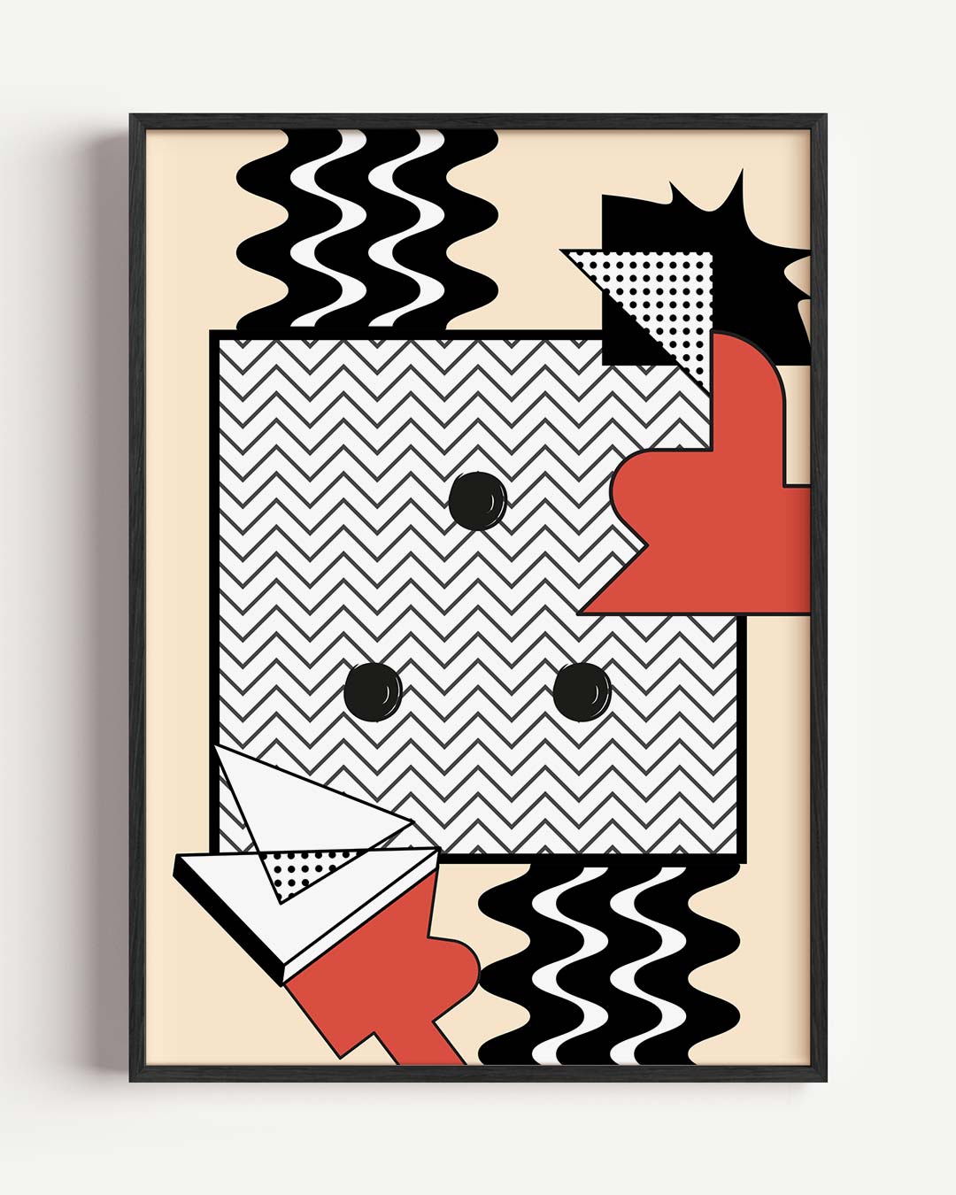 Speelse Geometrische Kunstposter