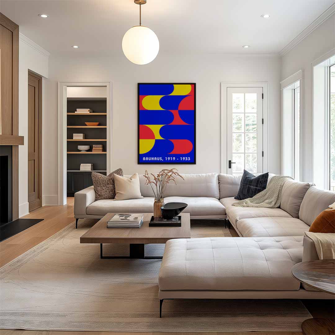 Bauhaus Kleurenpracht Kunstwerk-canvas-dibond-plexiglas-wanddecoratie-WallArtistic