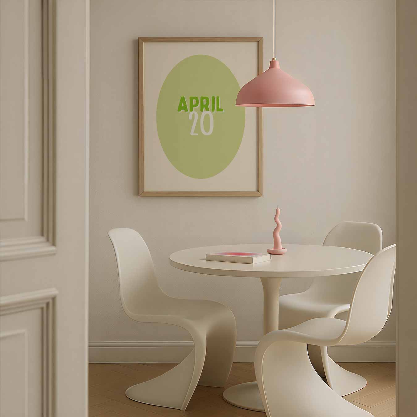April Minimalistische Kalenderposter