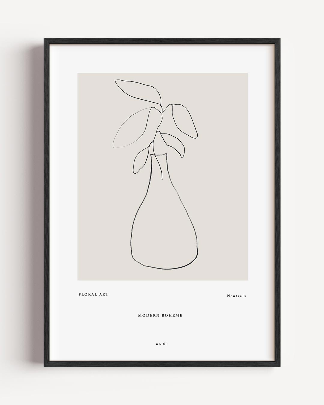 Minimalistische Botanische Lijntekening Poster-WallArtistic