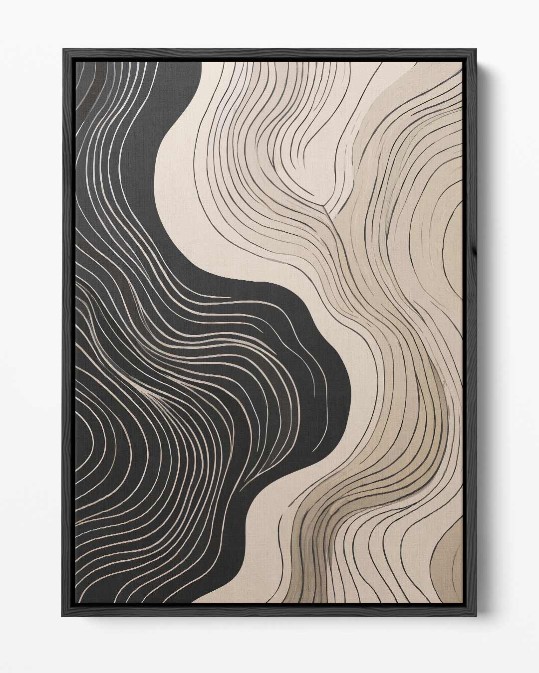 Zacht Golvende Lijnen Kunstwerk-canvas-dibond-plexiglas-wanddecoratie-WallArtistic