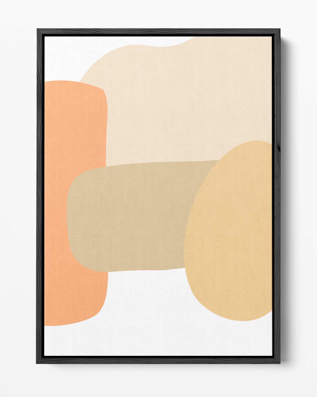 Warme Abstracte Vormen Kunstwerk-canvas-dibond-plexiglas-wanddecoratie-WallArtistic
