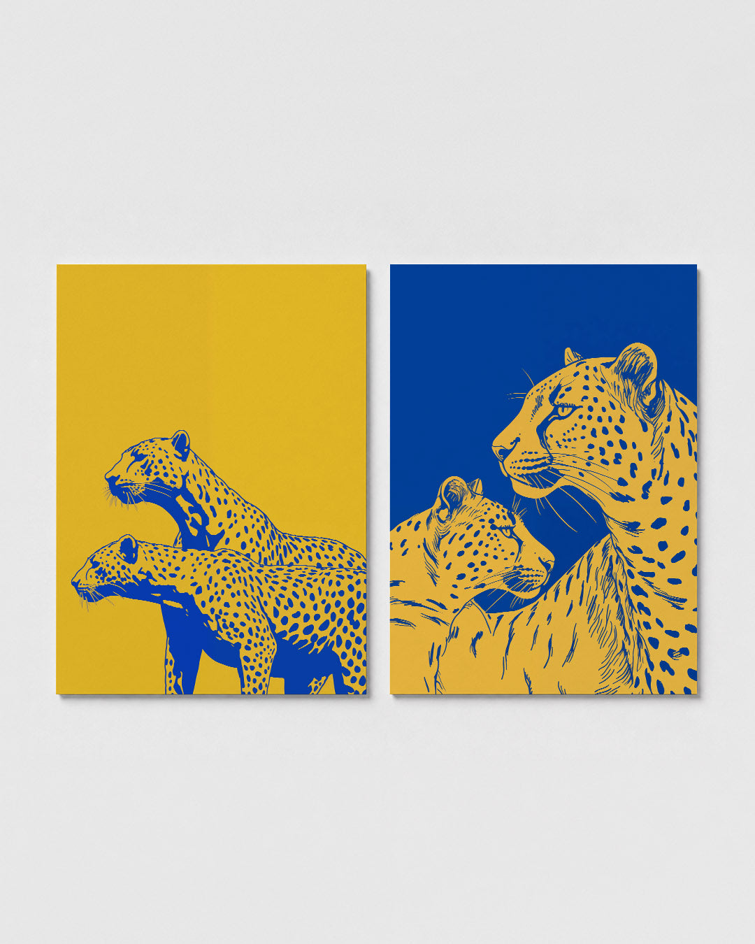 Kleurcontrast en vormen Posterset