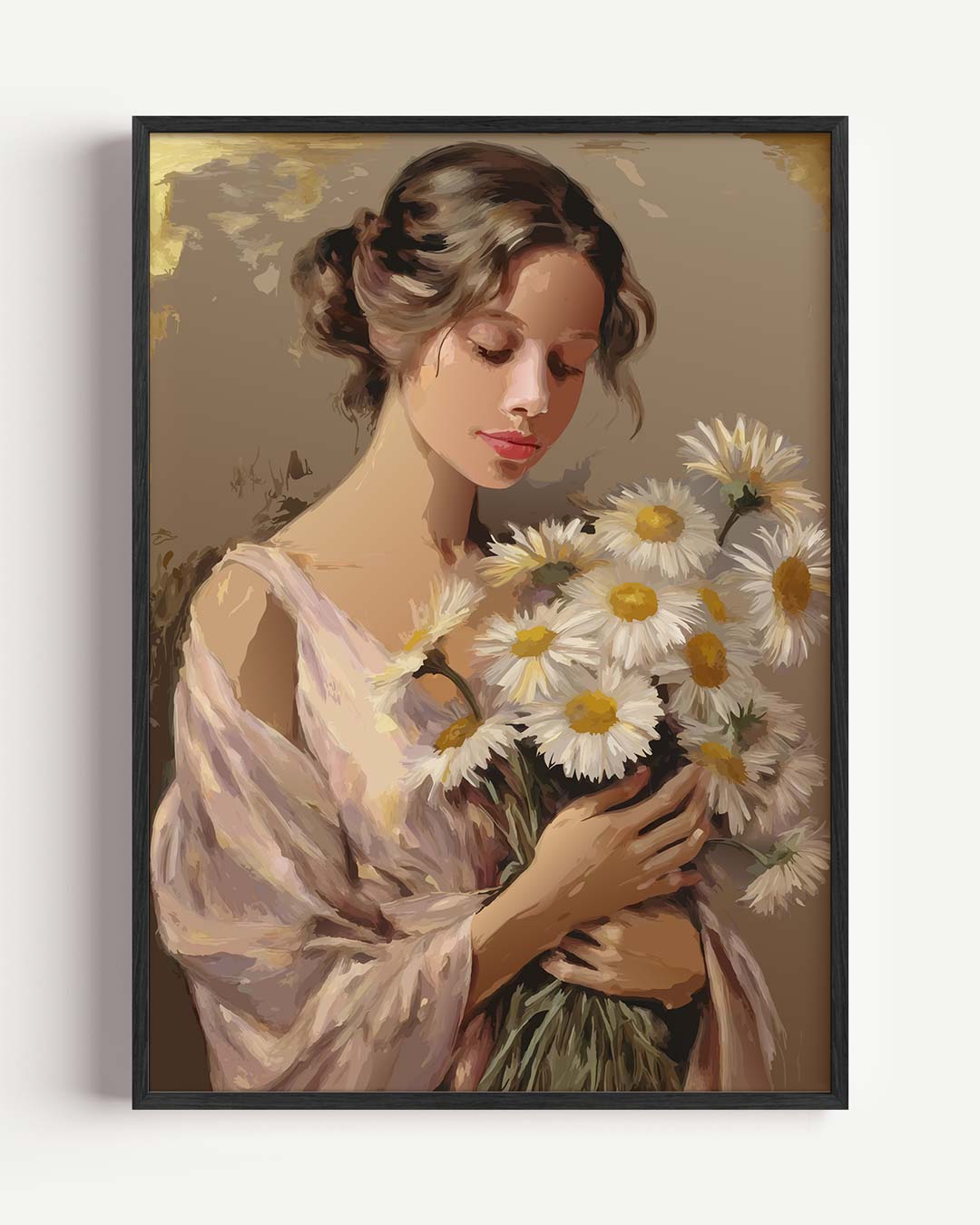 Lente Sfeer Met Margrieten Poster-WallArtistic