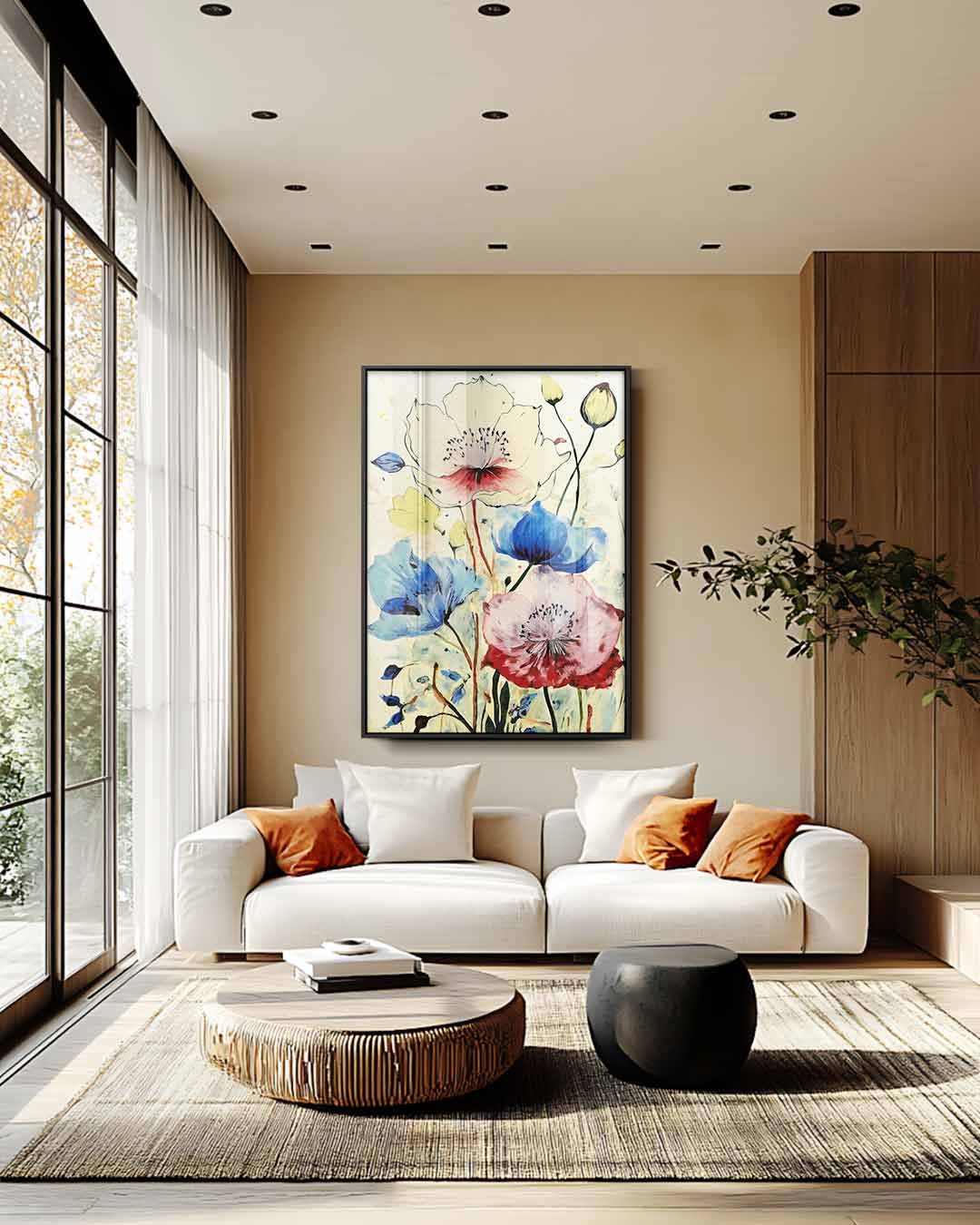 Bloeiende Herinneringen Kunstwerk-canvas-dibond-plexiglas-wanddecoratie-WallArtistic