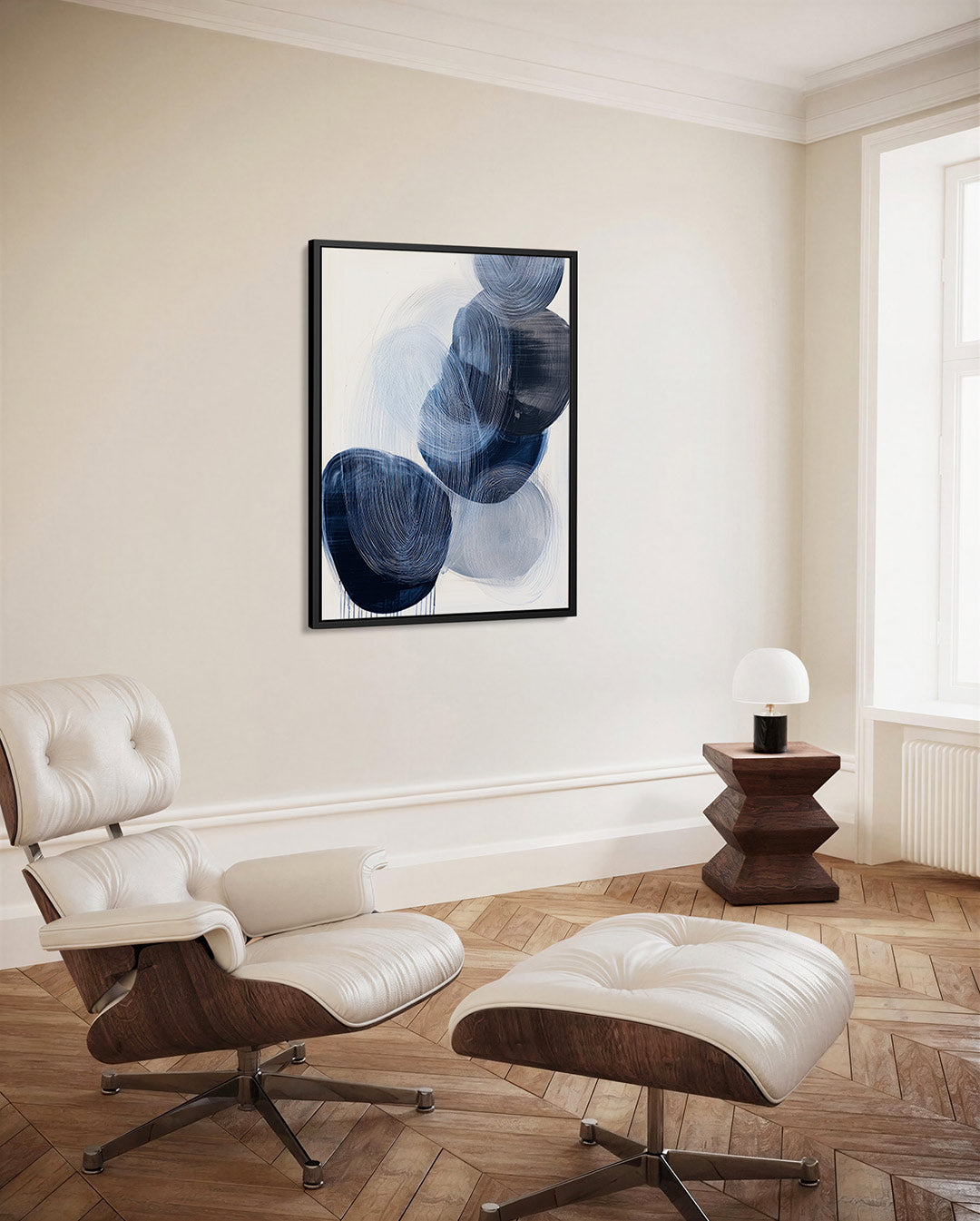 Dynamische cirkelvormen Kunstwerk